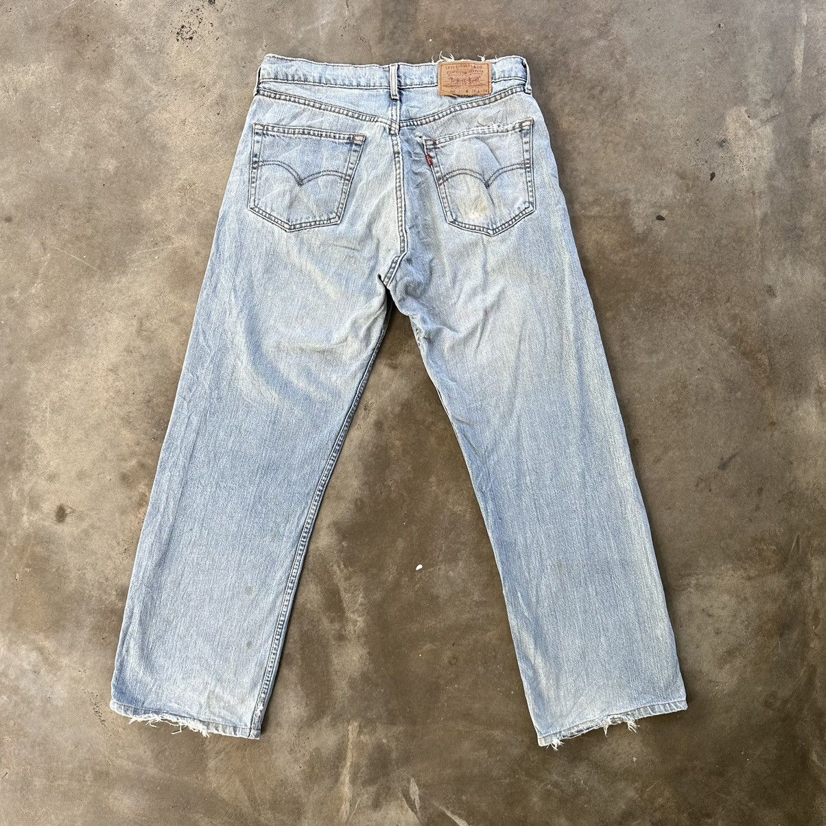 Levi's Vintage Levi’s 512 Lightwash Distressed Faded Denim Pant W32 Size US 32 / EU 48 - 9 Thumbnail
