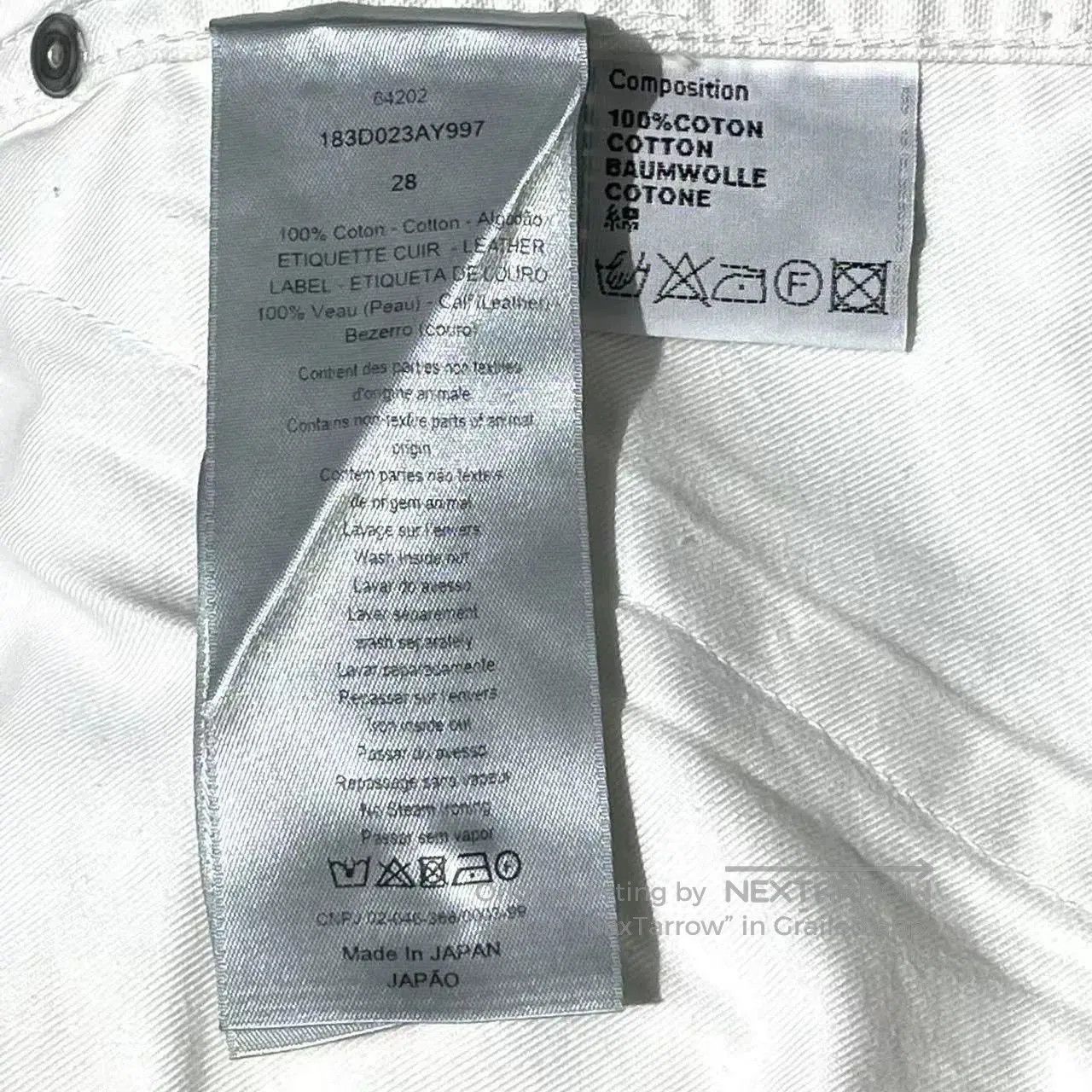 Dior DIOR Men's White Painting Print Slim Jeans. Size US 28 / EU 44 - 5 Thumbnail