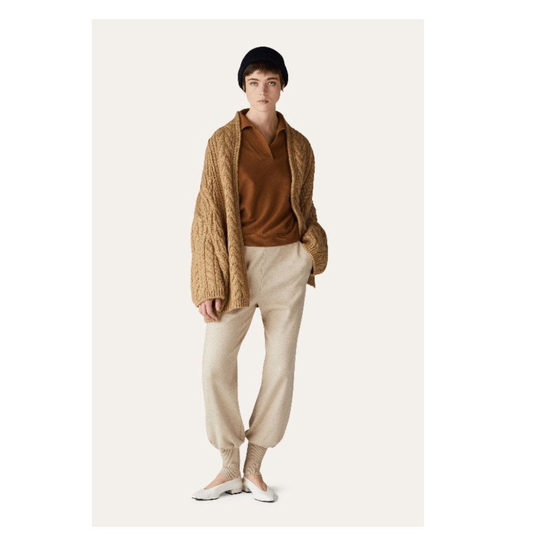Loro Piana o1srvl11e1224 Jersey Darhan Pant in Ivory Size 26" / US 2 / IT 38 - 3 Thumbnail