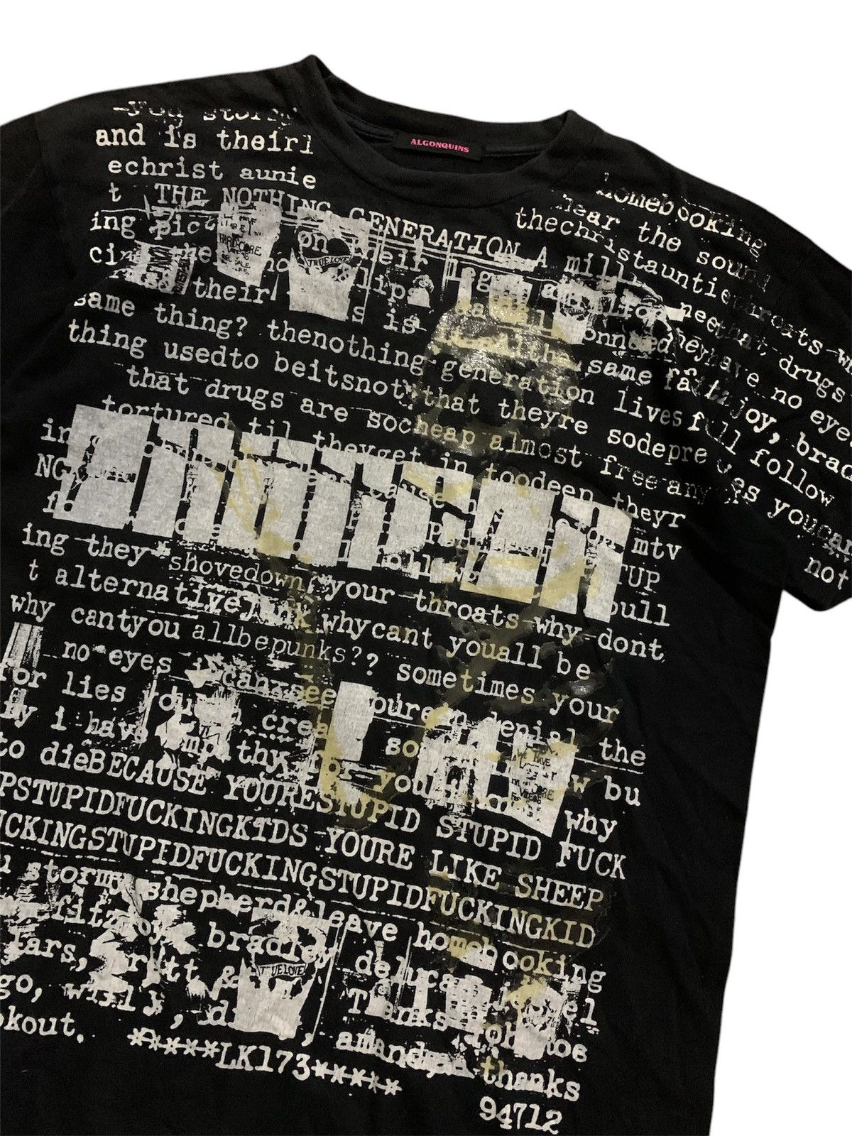 14th Addiction 💥Japanese Algonquin Punk Gothic Black Shirt Size US L / EU 52-54 / 3 - 6 Thumbnail