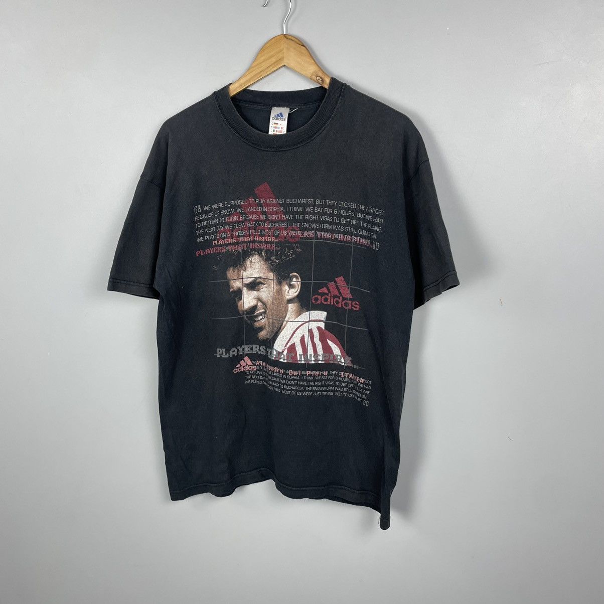 Adidas Del Piero Adidas Vintage 90s Players That Inspire Tee Size US M / EU 48-50 / 2 - 2 Thumbnail
