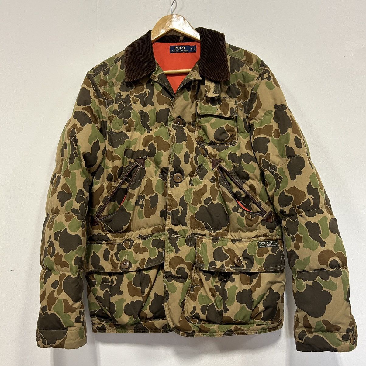 image of Polo Ralph Lauren Mondern Polo Rl Camo Jacket Corduroy Collar, Men's (Size Small)