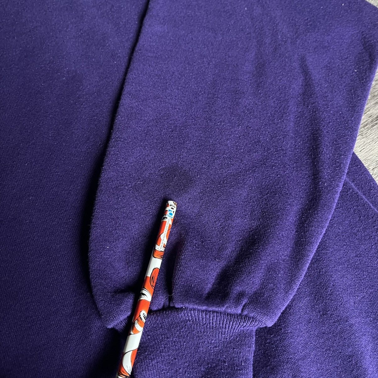 Jerzees Vintage 1990s Jerzees Russell Athletic Purple Blank Crewneck Size US L / EU 52-54 / 3 - 5 Thumbnail