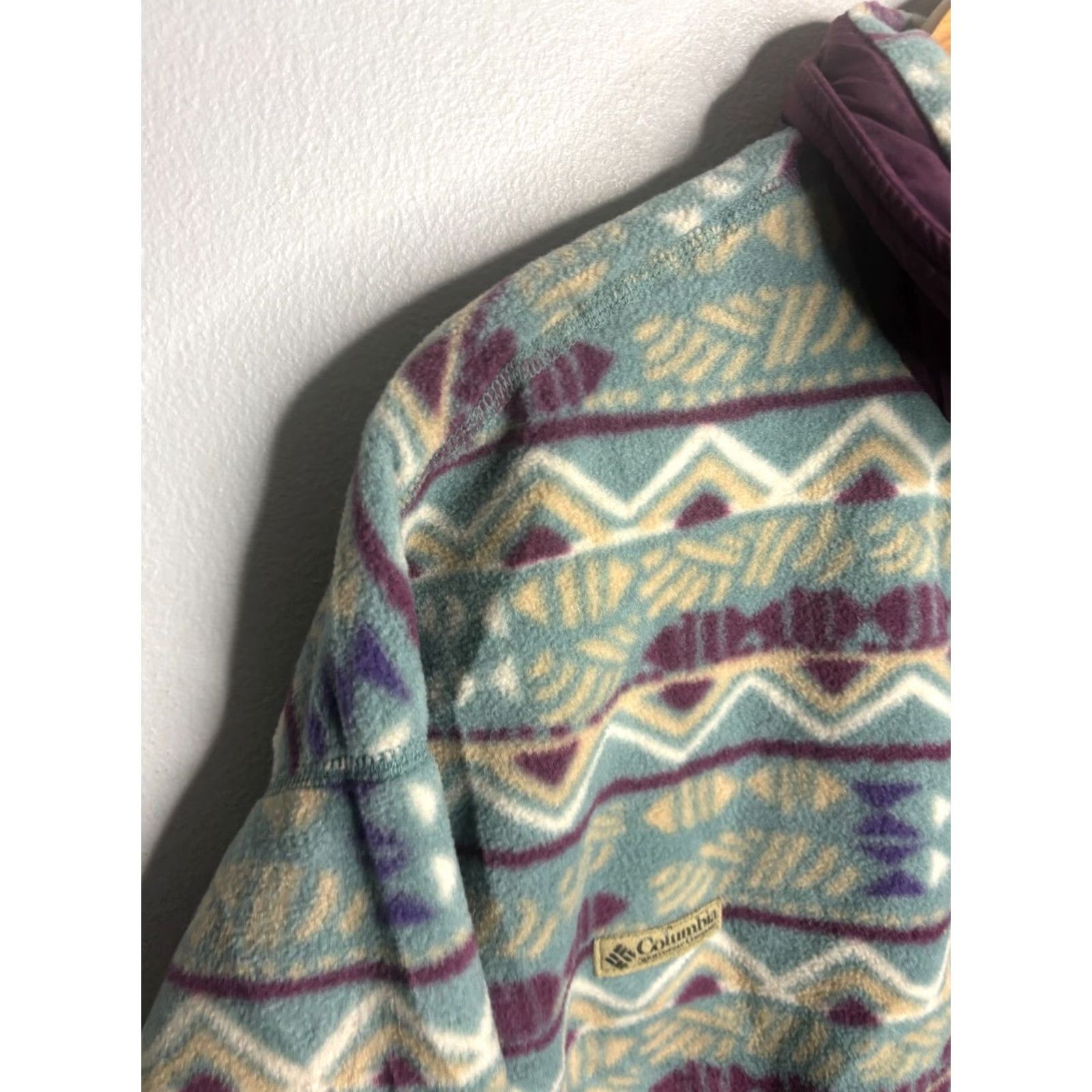 Vintage VINTAGE Columbia Aztec 1/4 Zip Sweater Womens XL Long Sleeve Pullover 4057 Size XL / US 12-14 / IT 48-50 - 2 Thumbnail