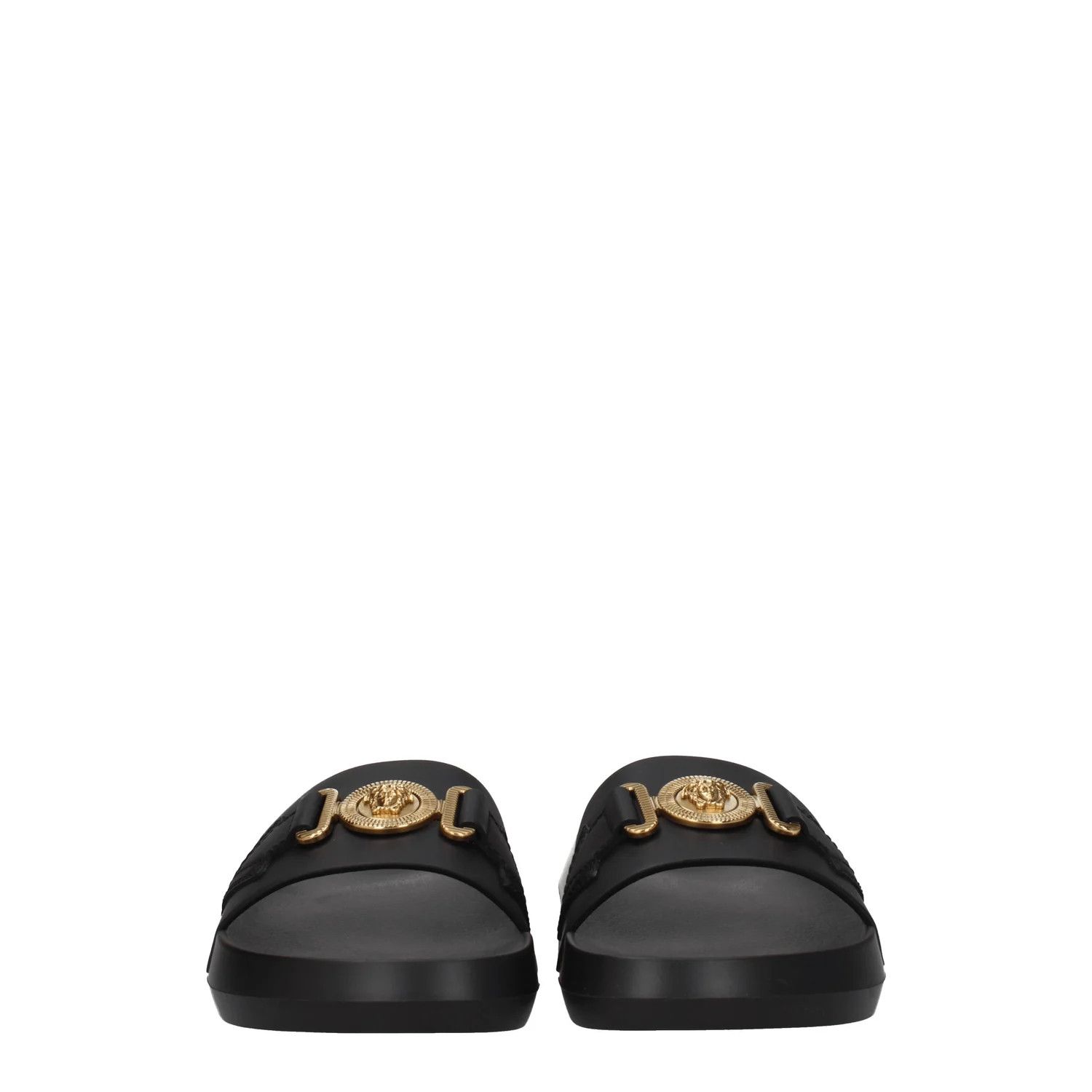 Versace ob1o1e0125 Leather Slippers in Black Size US 5 / IT 35 - 3 Thumbnail