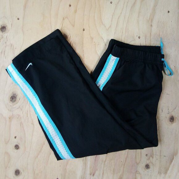 Nike × Vintage Vintage Nike Striped Wind Pants Joggers Trainers Size 30" / US 8 / IT 44 - 1 Thumbnail