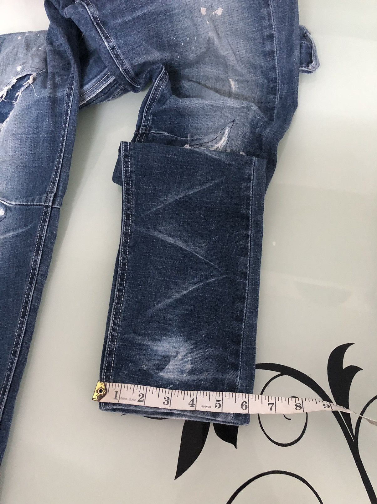 If Six Was Nine Semantic Design Flare Distressed Jeans Like Balmain Size US 30 / EU 46 - 19 Thumbnail
