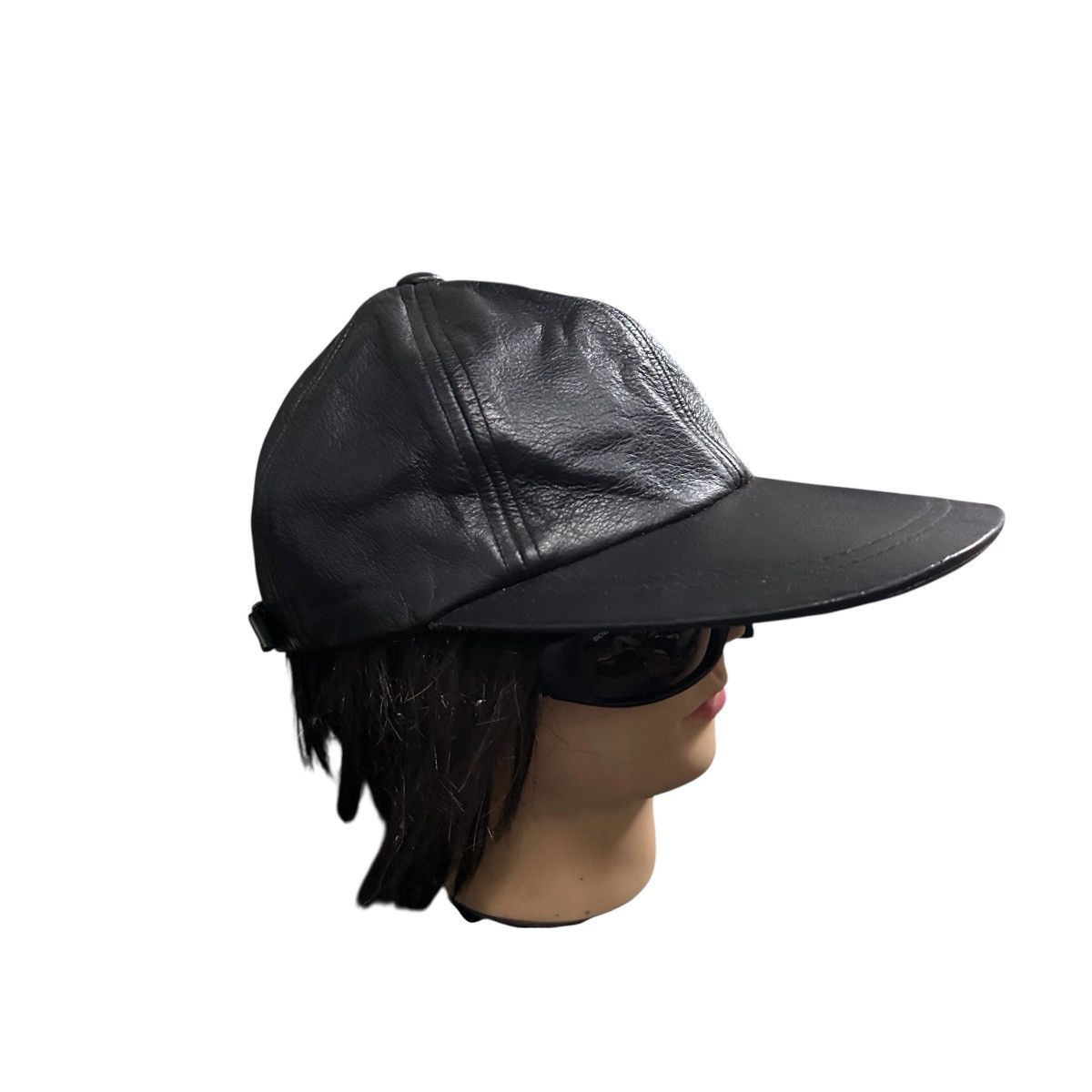 Leather BLACK LEATHER CAP Size ONE SIZE - 1 Thumbnail