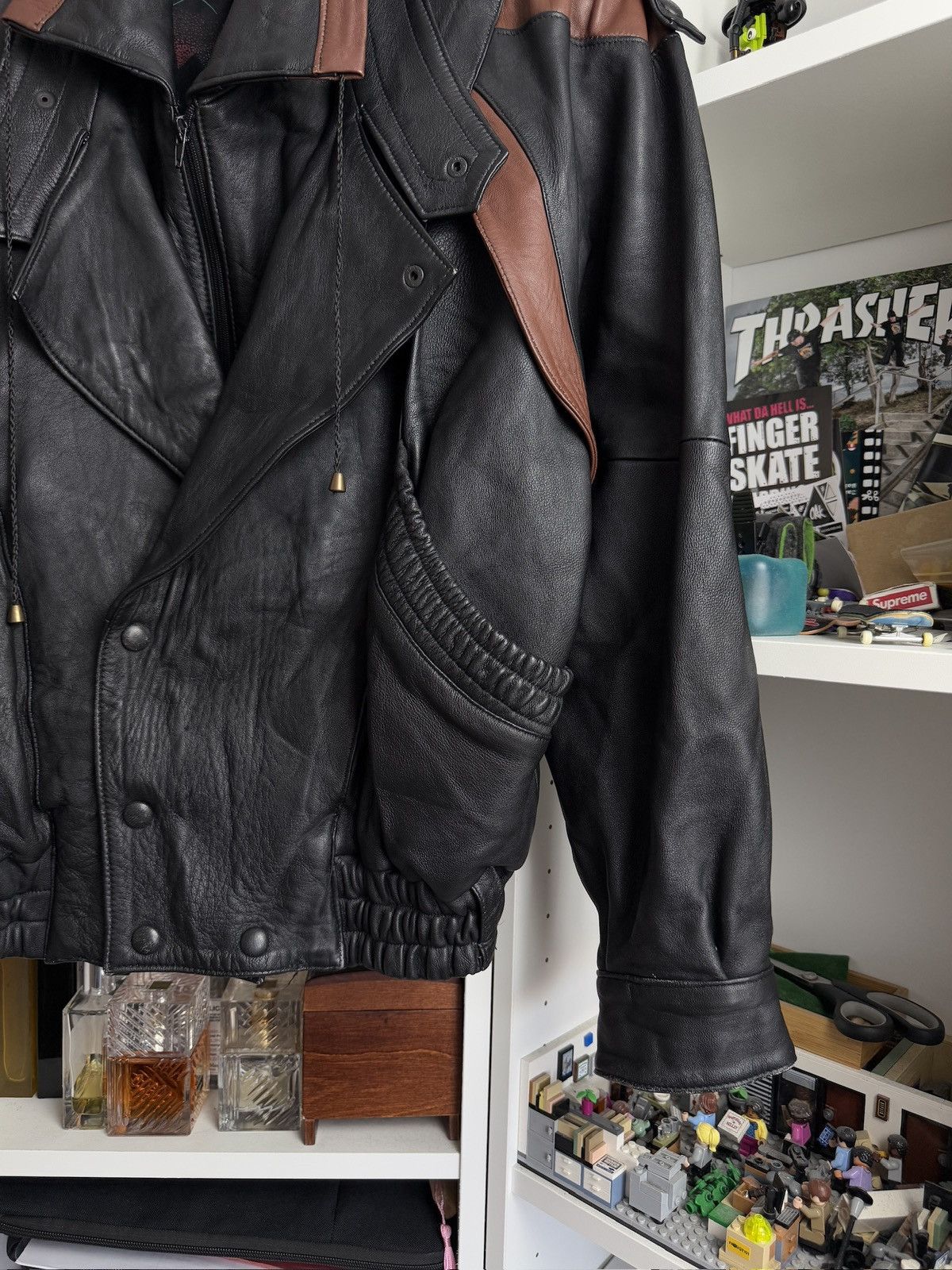 Cowboy Equipment × Vintage VIntage 90s leather Ramones cowboy style jacket M western Size US M / EU 48-50 / 2 - 4 Thumbnail