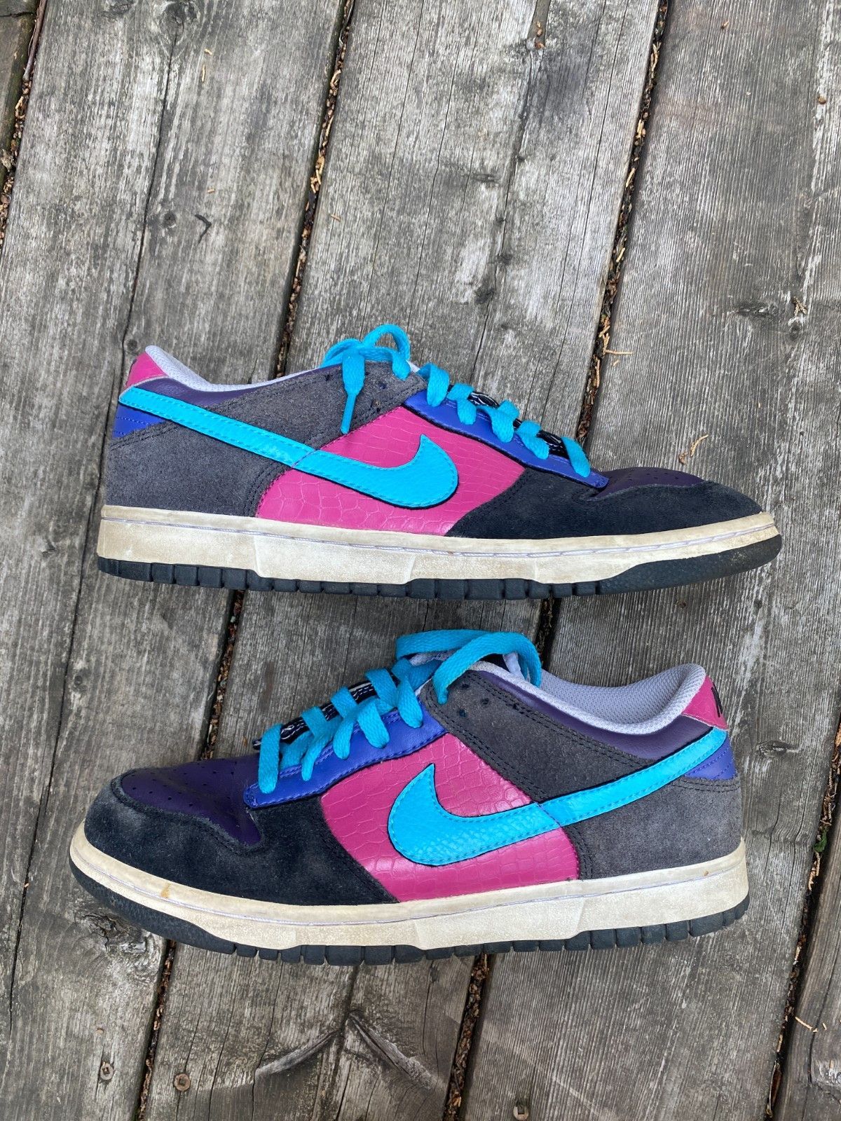 Nike Nike Dunk Low 6.0 Shoes Sneakers Black Pink Women's Size 8. Size US 8.5 / IT 38.5 - 4 Thumbnail