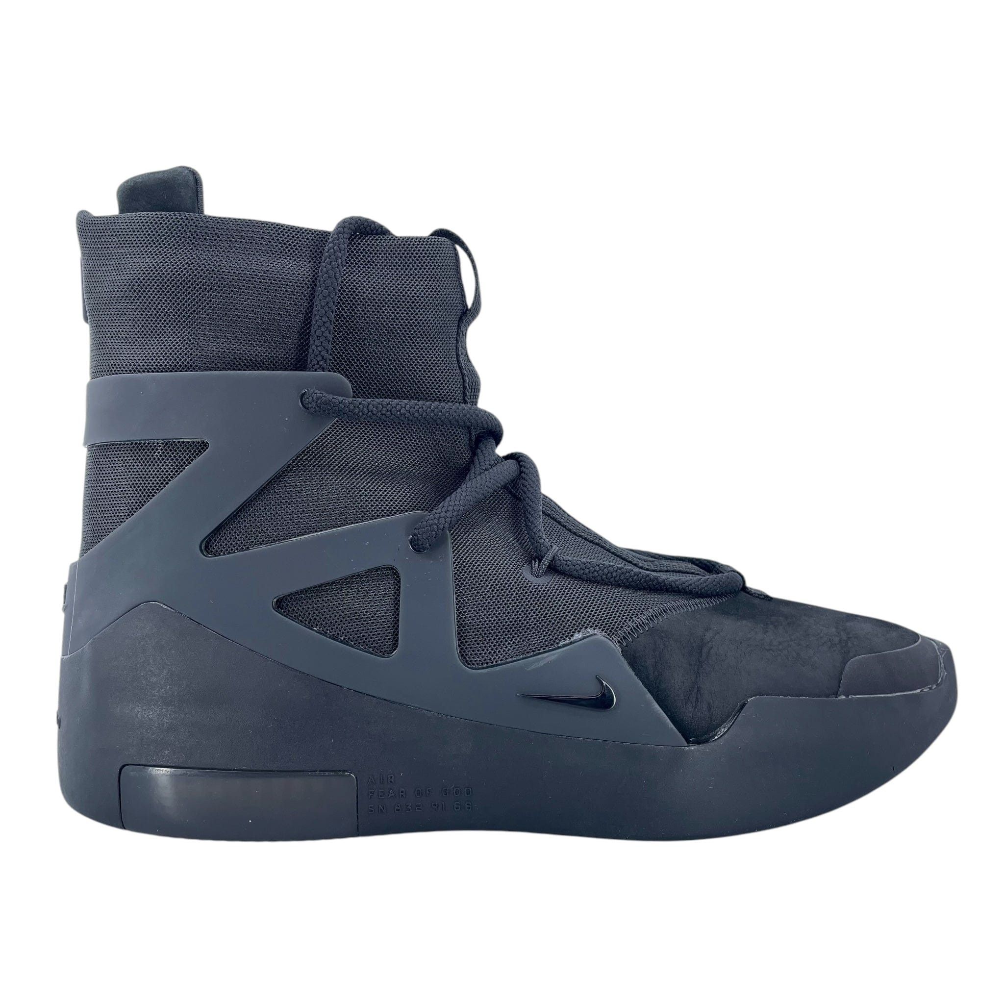 Nike Air Fear Of God 1 Triple Black Size US 10.5 / EU 43-44 - 1 Thumbnail