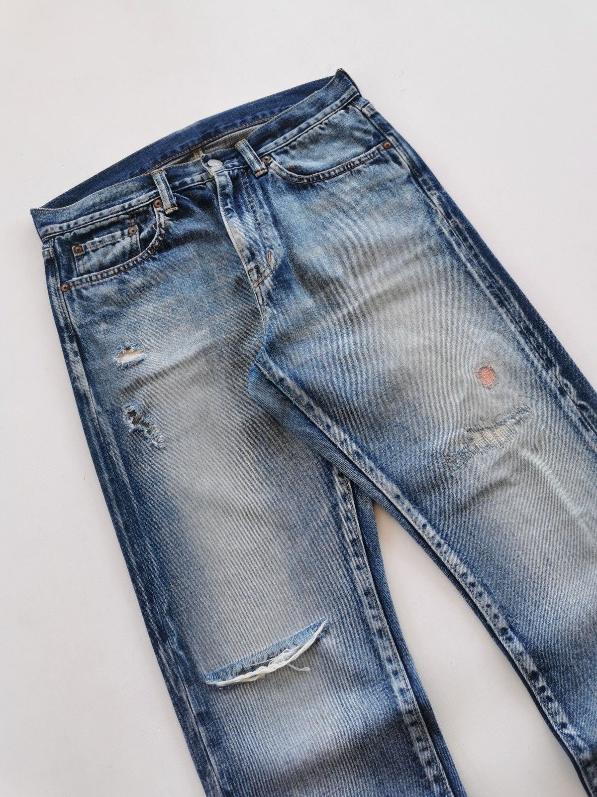 Eternal Eternal Japan Deep Blue Distressed Denim Short Size US 30 / EU 46 - 2 Thumbnail