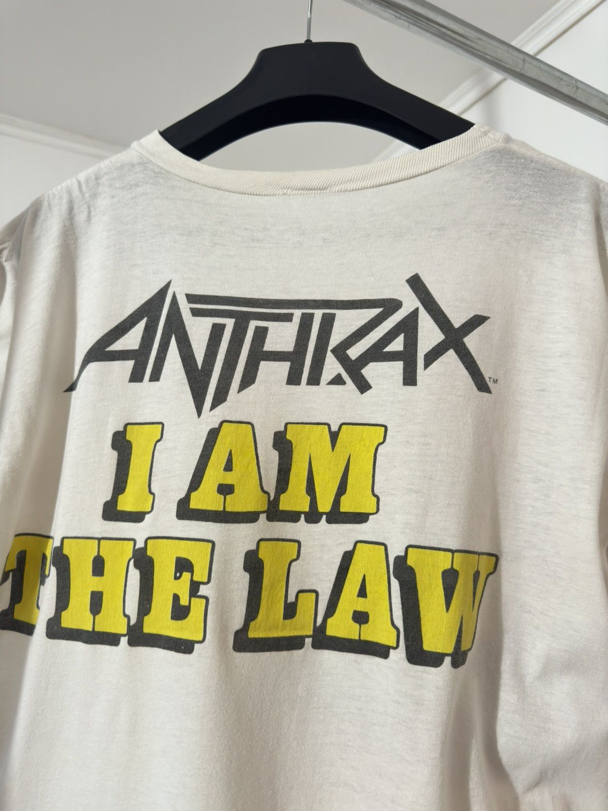 Band Tees Vintage 1987 ANTHRAX "I am The Law" Band Tee Size US M / EU 48-50 / 2 - 11 Thumbnail