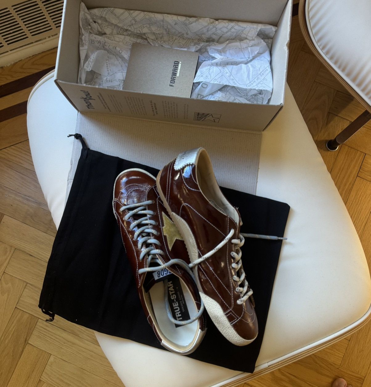 Golden Goose Golden Goose Burgundy True Stars - Size 45 Size US 11.5 / EU 44-45 - 11 Thumbnail