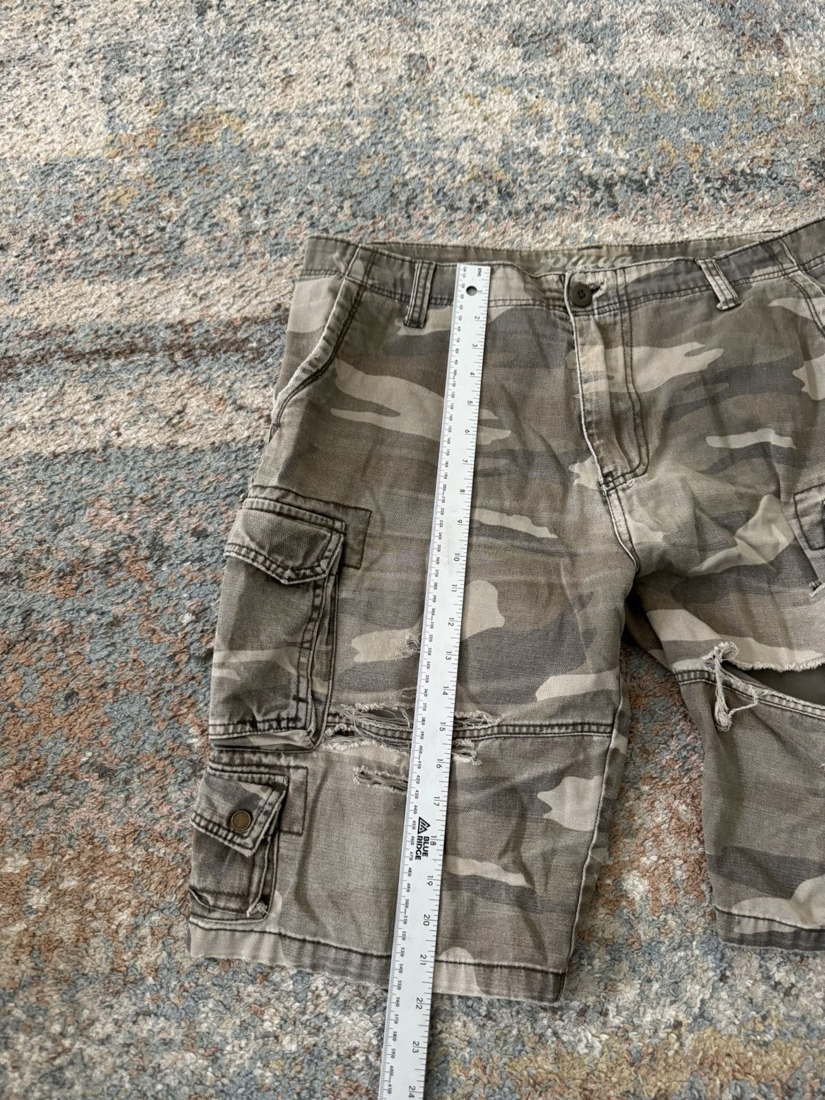 Other VTG Y2K Camo Shorts Faded 34 Thrashed Distressed Size US 32 / EU 48 - 6 Thumbnail