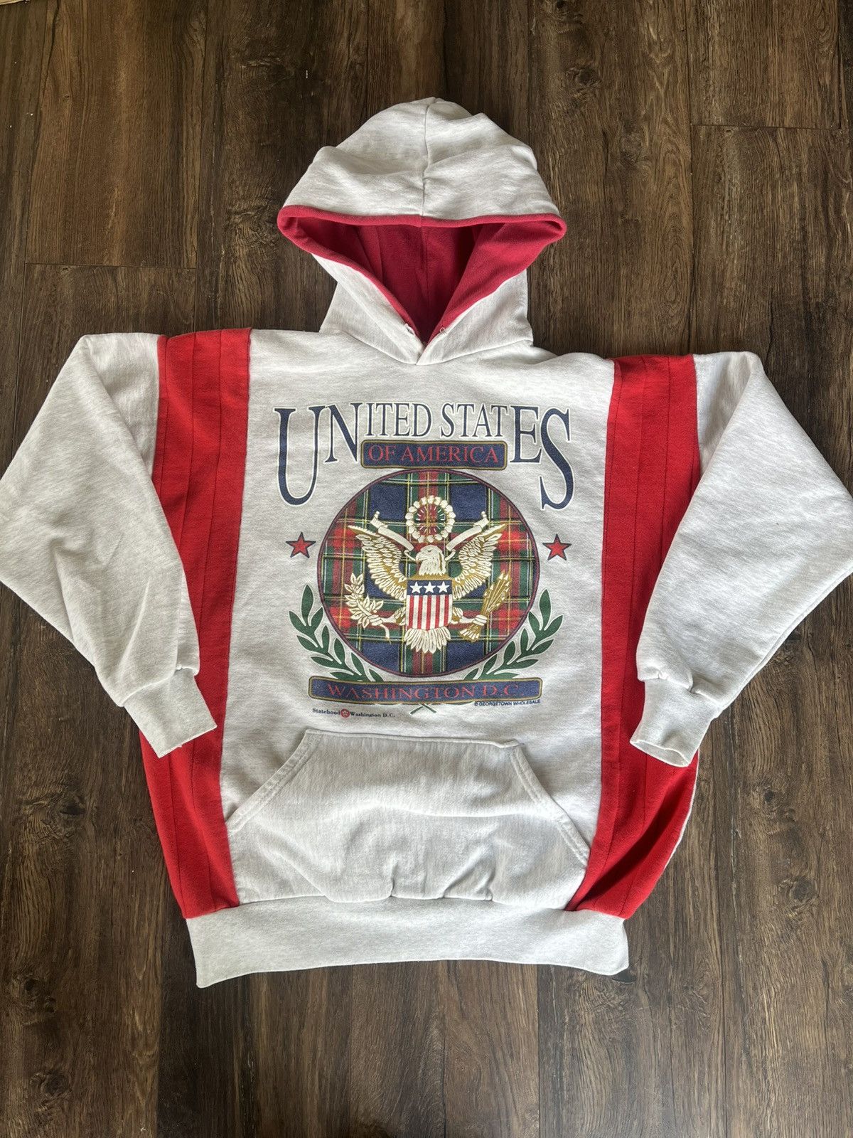 Vintage 90’s USA Washington Hoodie Size US XL / EU 56 / 4 - 1 Thumbnail