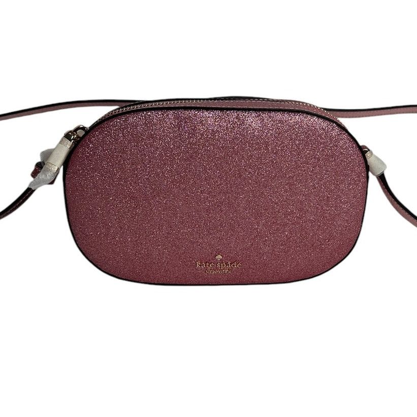 Kate Spade Kate Spade Glimmer Oval Small Camera Bag Mitten Pink Glitter Size ONE SIZE - 1 Thumbnail