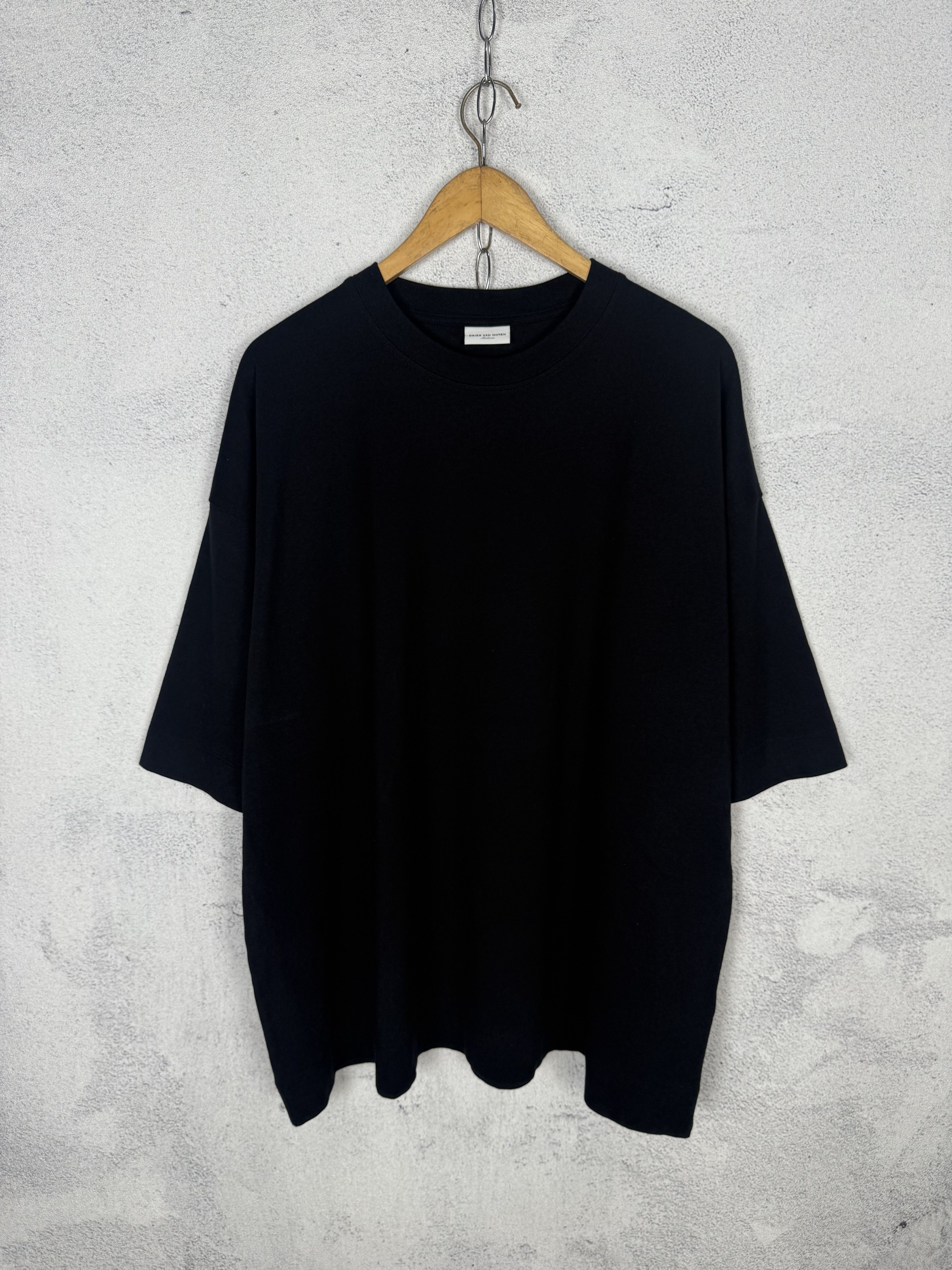 Dries Van Noten Dries Van Noten Black Oversized Tshirt Size US M / EU 48-50 / 2 - 1 Thumbnail