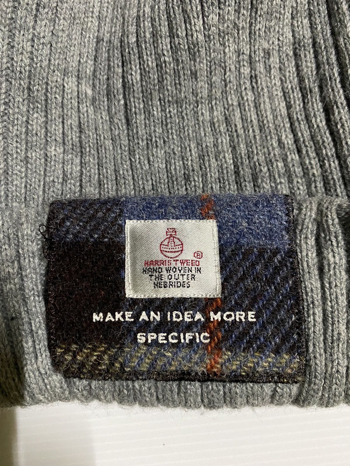 Harris Tweed Harris Tweed Knitted Beanie Hat Size ONE SIZE - 2 Thumbnail