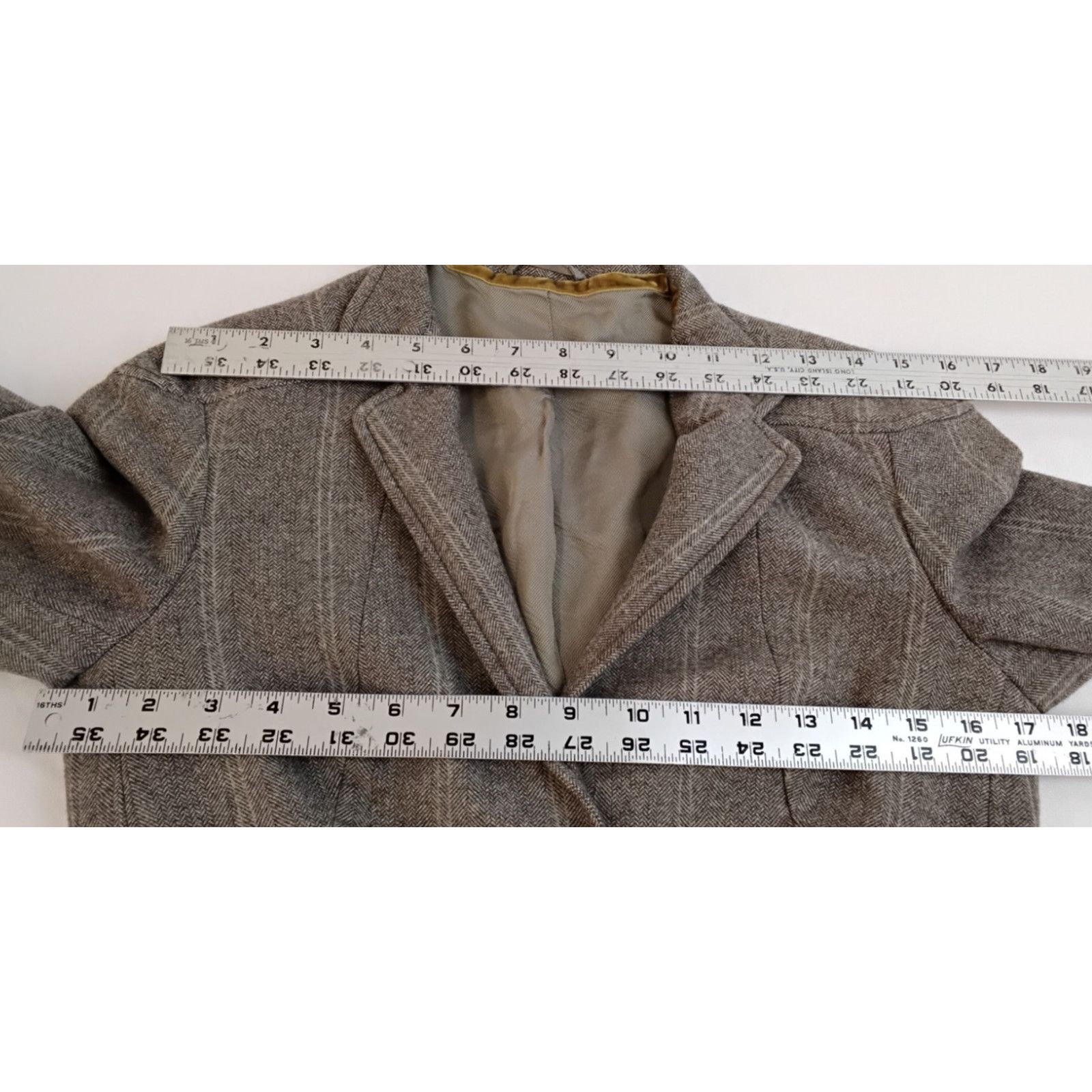 Luciano Barbera Luciano Barbera Blazer Women 42 Herring Bone Gray 100% Wool Size M / US 6-8 / IT 42-44 - 12 Thumbnail