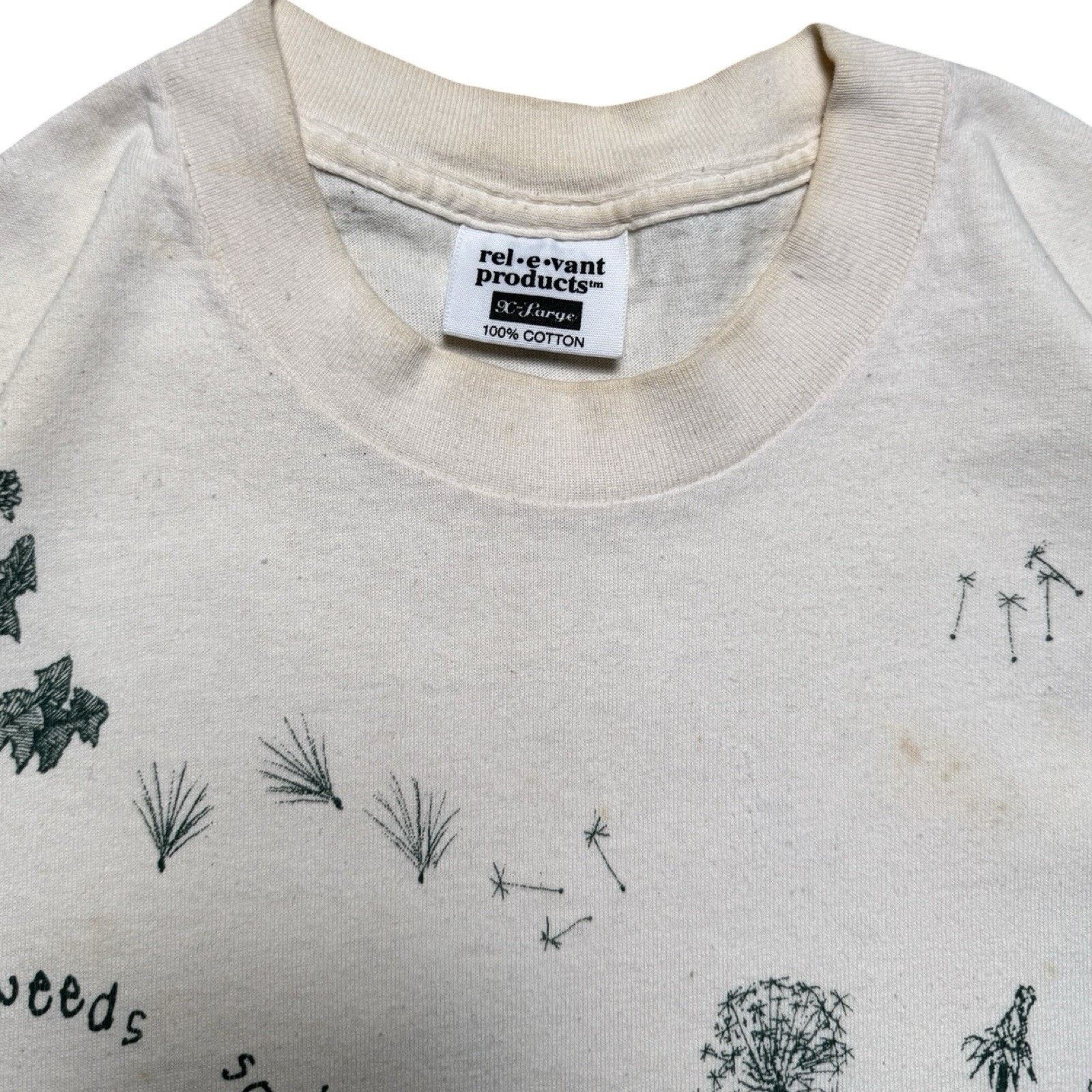 Vintage Vintage Botany Weed Plant Shirt Mens XL Distressed T Shirt Size US XL / EU 56 / 4 - 4 Thumbnail