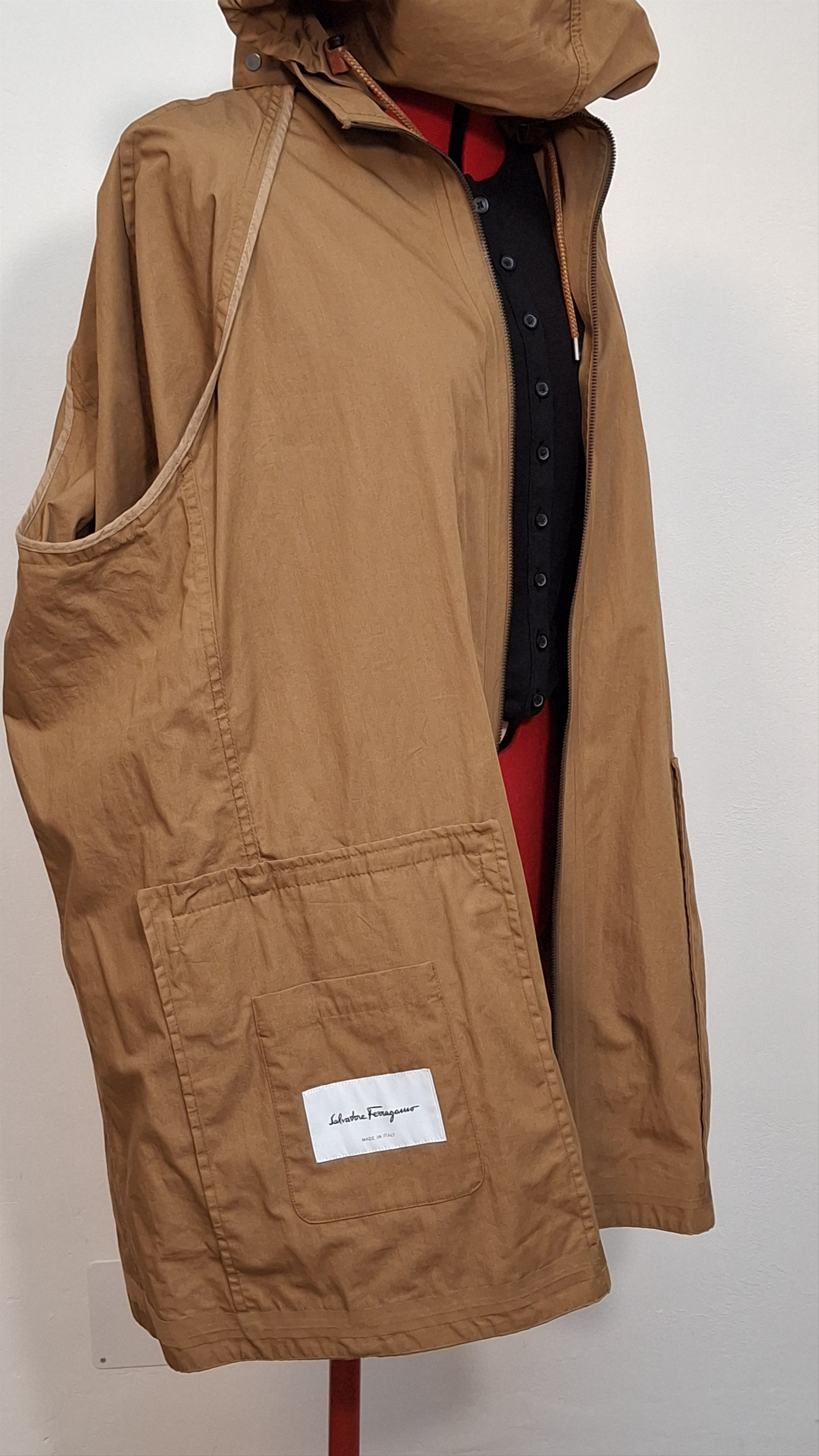 Salvatore Ferragamo ​Ferragamo Made in Italy Hooded Cotton Parka XL Size US XL / EU 56 / 4 - 9 Thumbnail