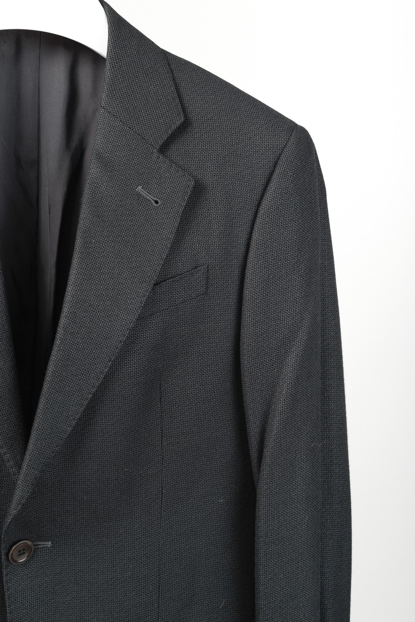 Armani Collezioni Armani Collezioni Grey Micro-Dot Tailored Blazer Size 36R - 4 Thumbnail
