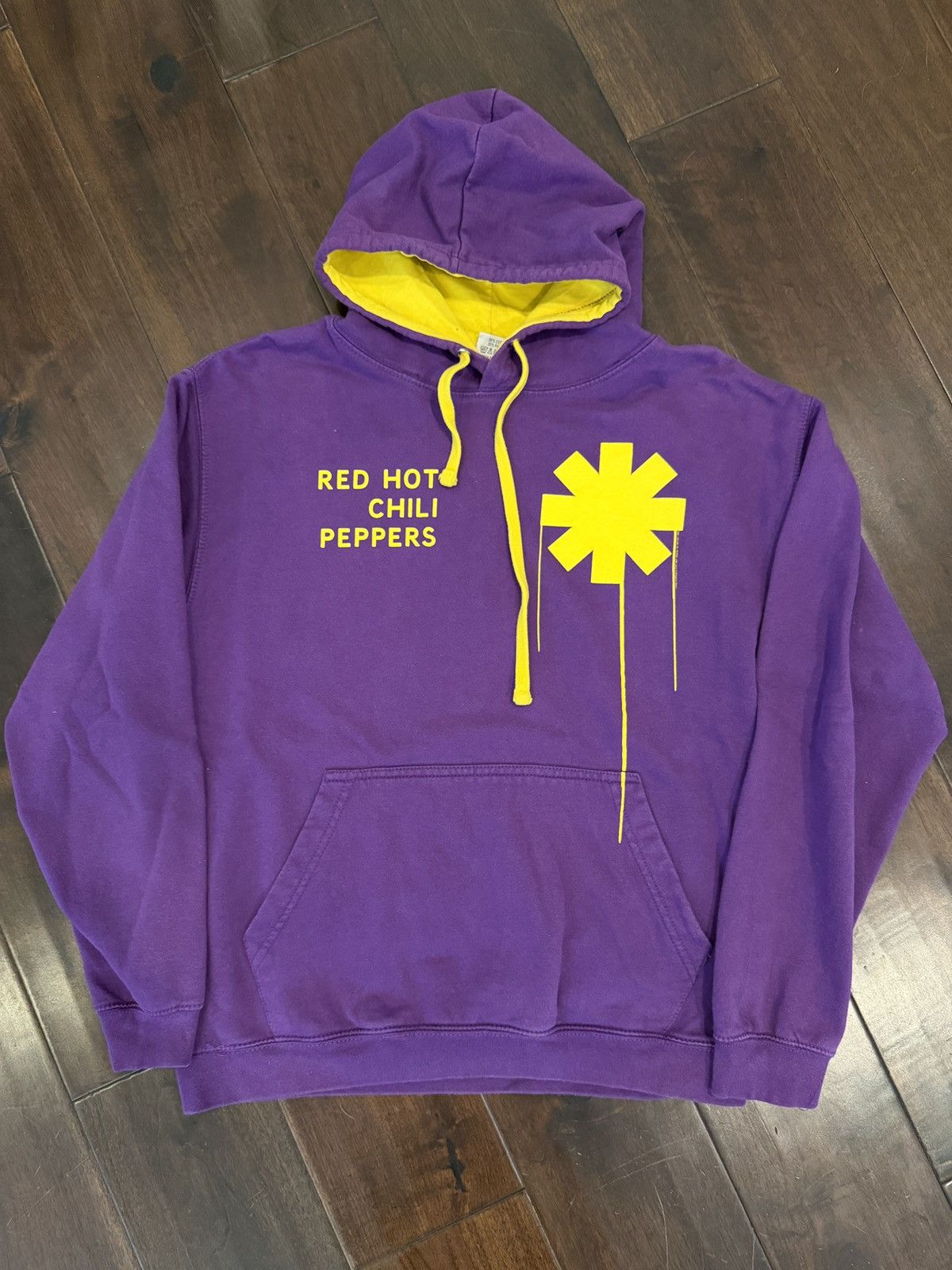 Vintage AWDis Men's Red Hot Chili Peppers Purple Hoodie Sweatshirt Size US M / EU 48-50 / 2 - 1 Thumbnail