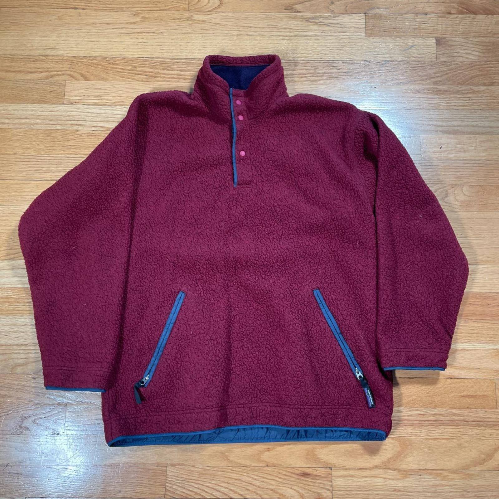 image of Vintage Patagonia Synchilla Deep Pile Made In Usa in Red, Men's (Size Large)