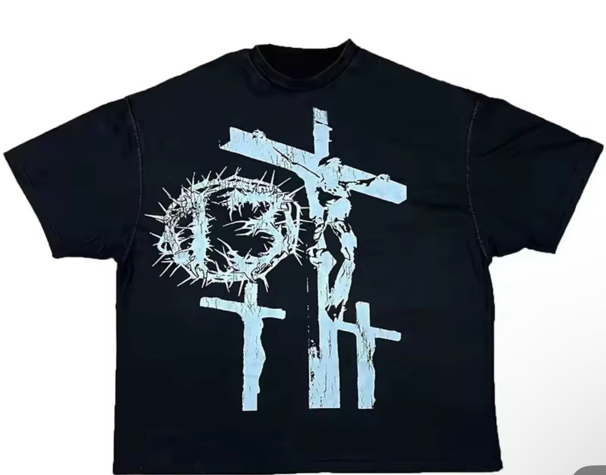 Other American Streetwear Retro Grunge Cross Hip Hop T-Shirt Tee Size US XL / EU 56 / 4 - 1 Thumbnail