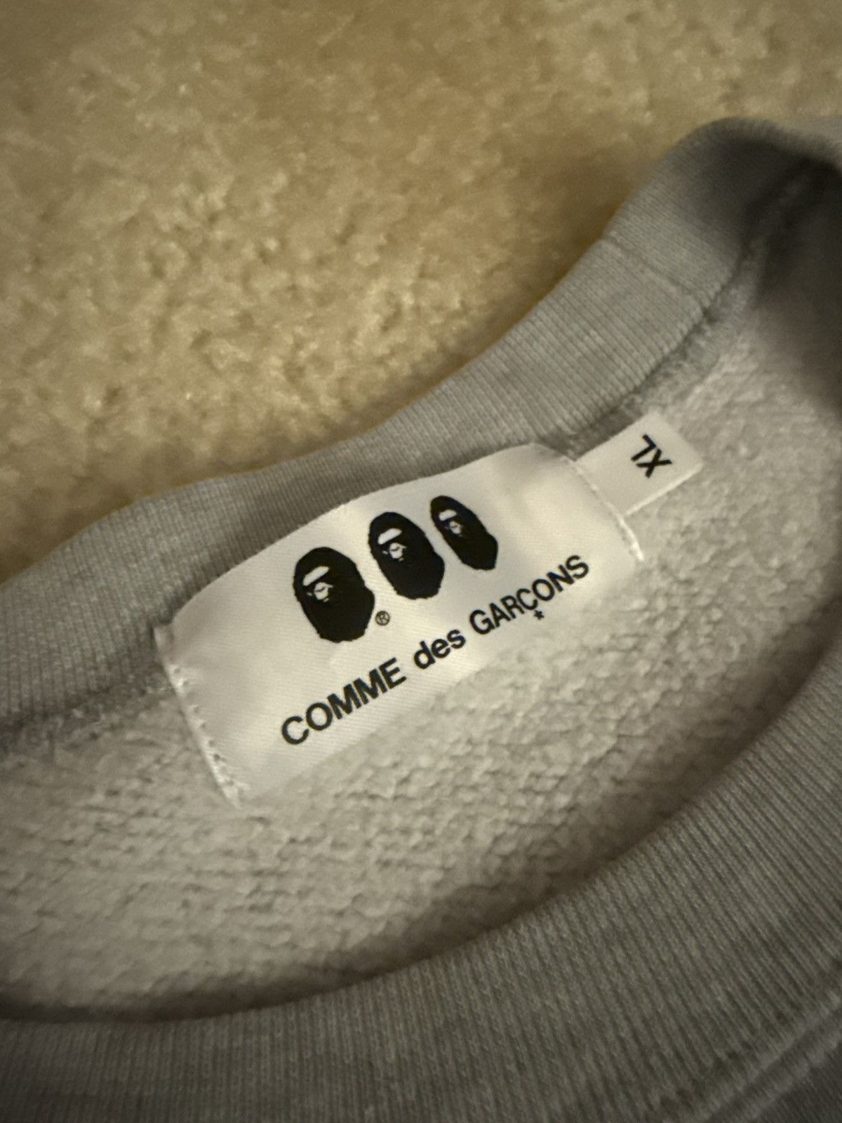 Bape × Comme des Garcons Bape Comme des Garcons Crewneck Size US XL / EU 56 / 4 - 4 Thumbnail