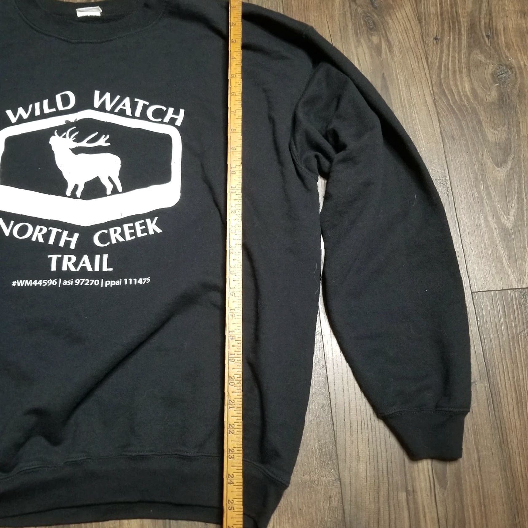 Swatch VINTAGE Yazbek Moose Crewneck Sweatshirt XL Men Black Graphic Print 90s Wildlife Watch North Creek Trail Size US XL / EU 56 / 4 - 2 Thumbnail