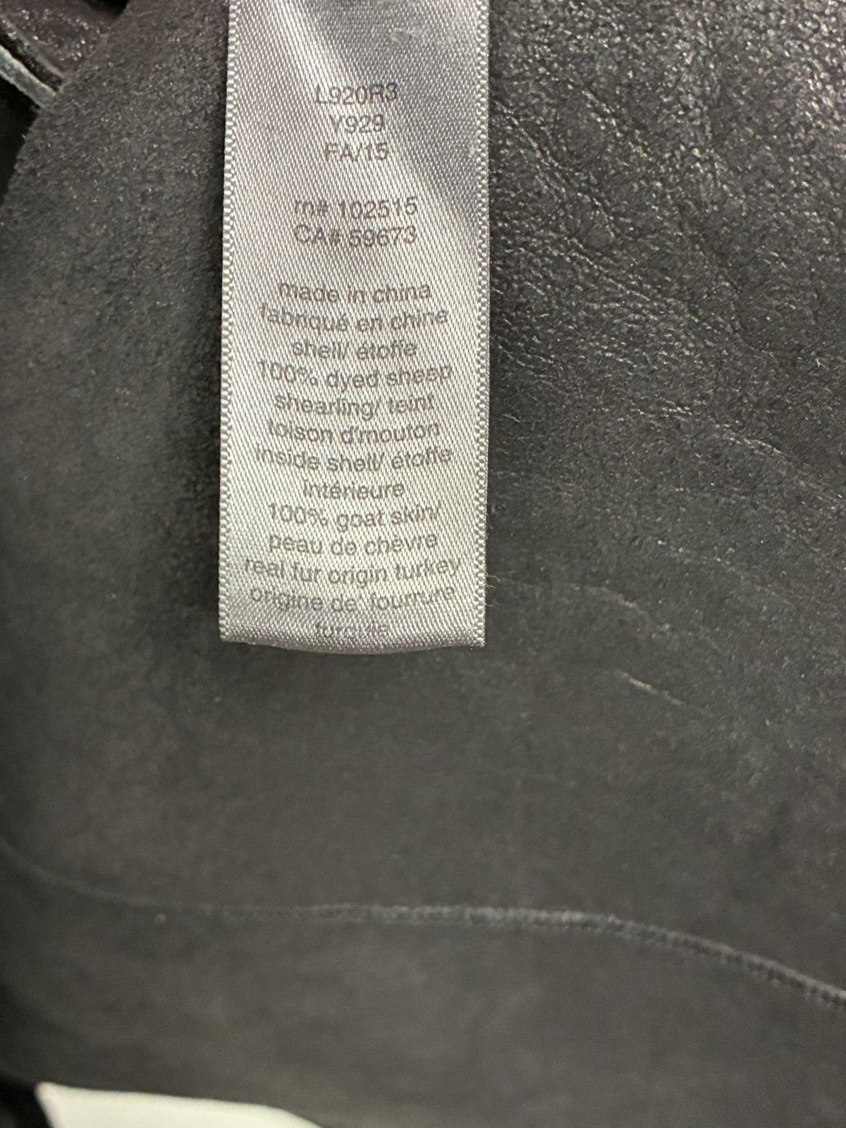 John Varvatos Exposed Shearling coat EU48 USA38. Size US M / EU 48-50 / 2 - 5 Thumbnail