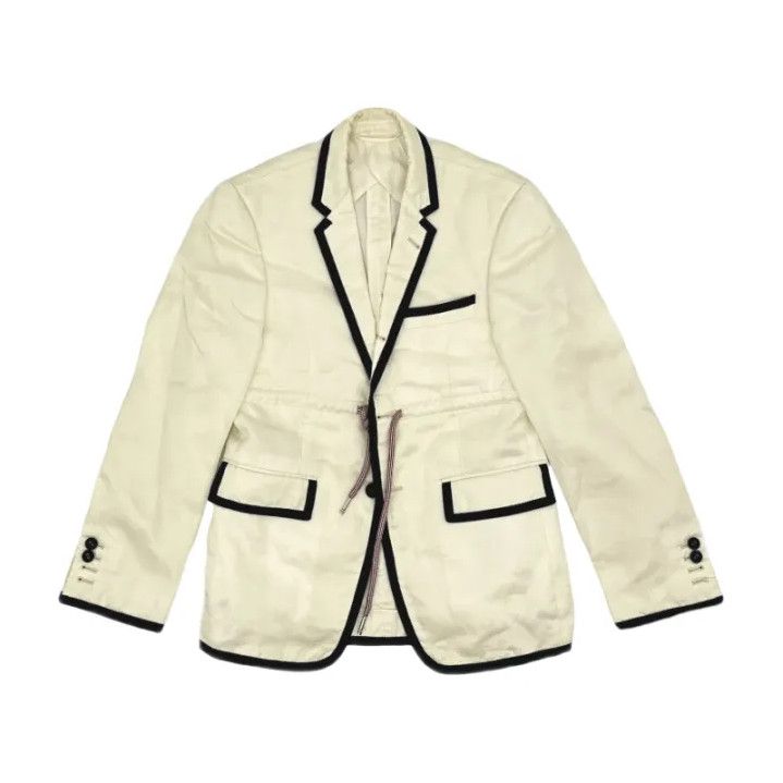 Thom Browne Thom Browne Casual One-Button Blazer in Beige Size US S / EU 44-46 / 1 - 1 Thumbnail