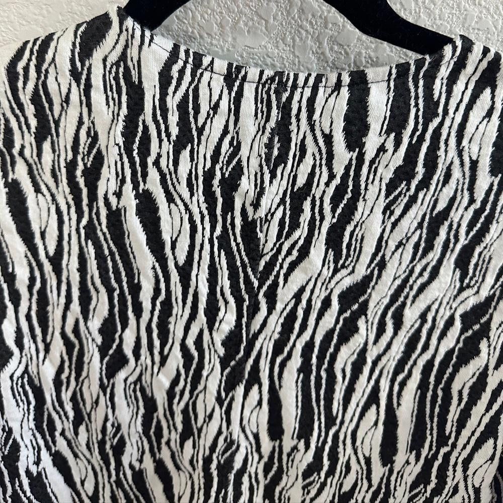 Designer ASTARS Illusionist Knit Moto Jacket Black White Mod Small Size S / US 4 / IT 40 - 7 Thumbnail