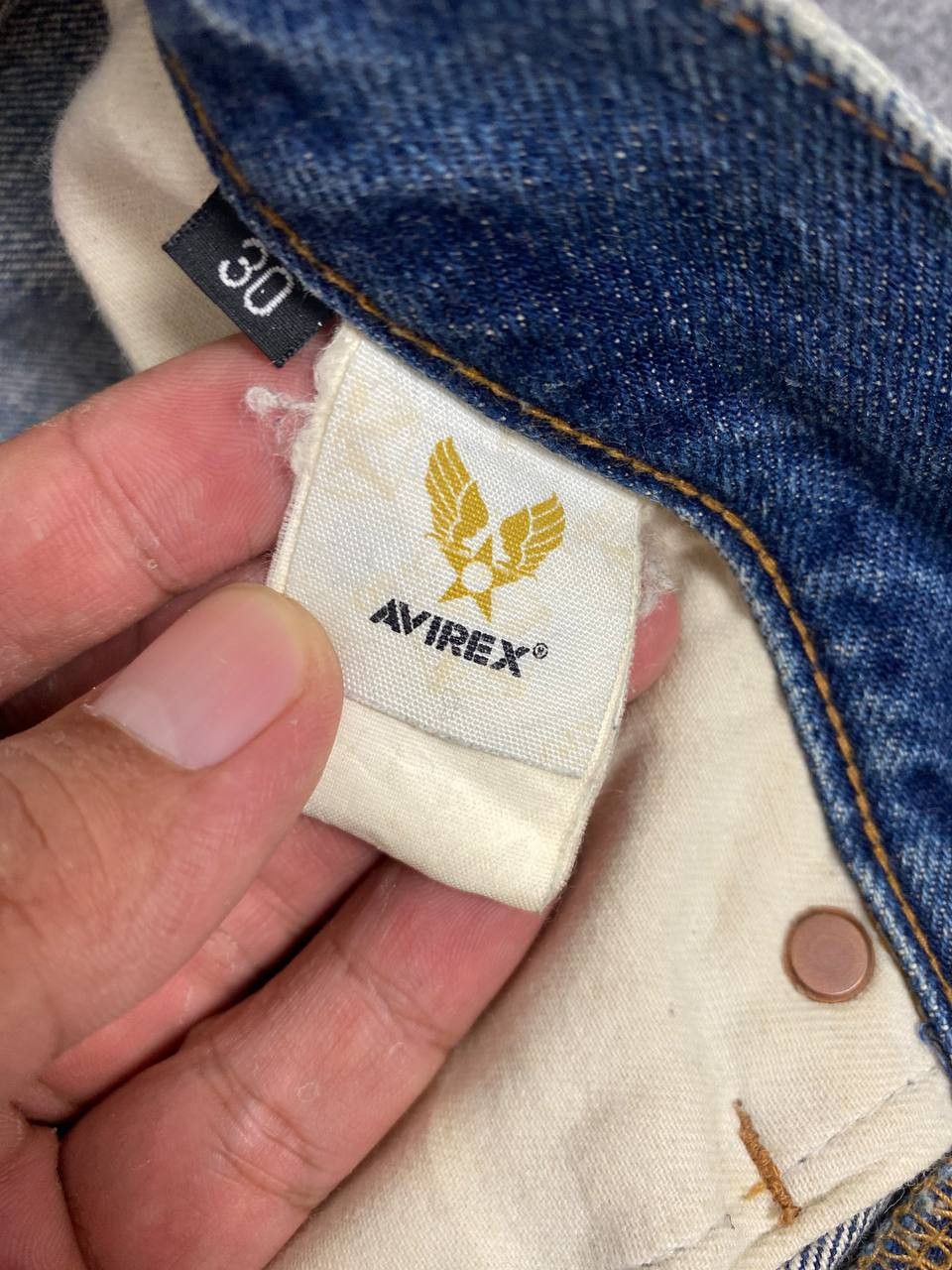Avirex vintage avirex selvedge denim nice design Size US 31 - 13 Thumbnail