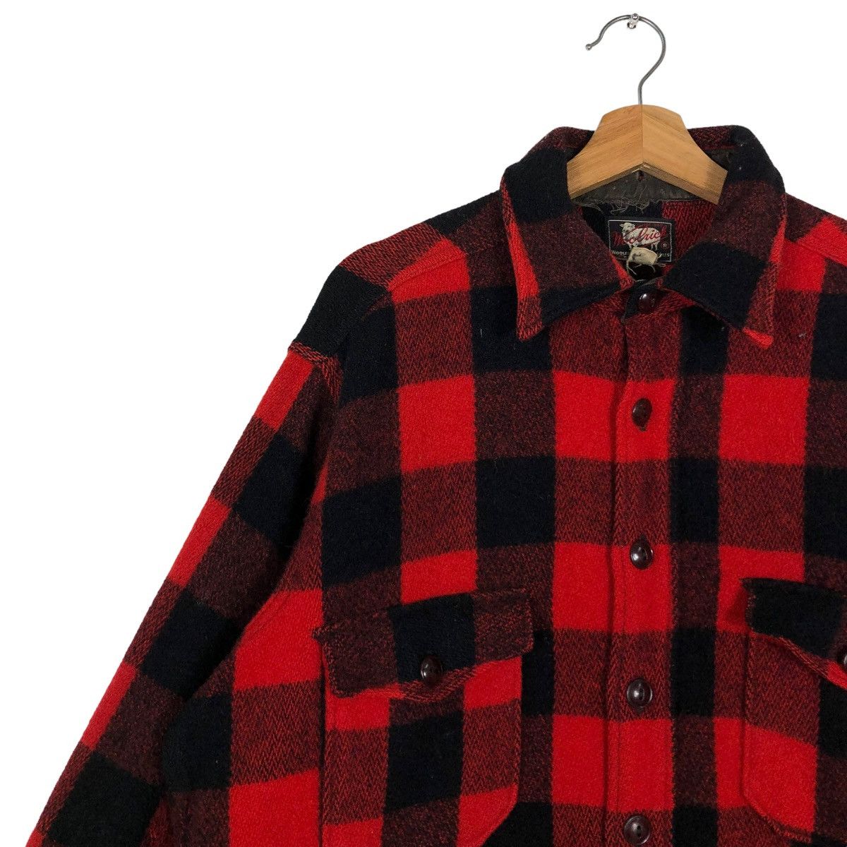 Vintage 🔥70’s Vintage Woolrich Wool Jacket Work Tartan Design Size US M / EU 48-50 / 2 - 7 Thumbnail