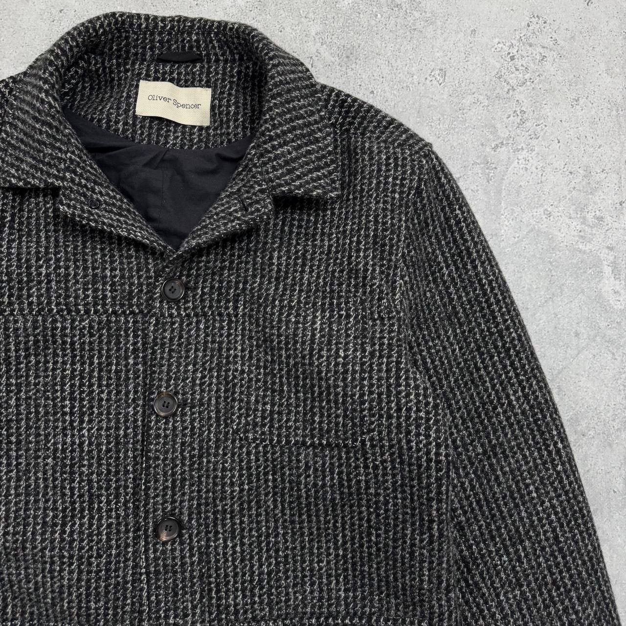Oliver Spencer Oliver Spencer Cowboy Slim Fit Houndstooth Wool Jacket Size US L / EU 52-54 / 3 - 5 Thumbnail