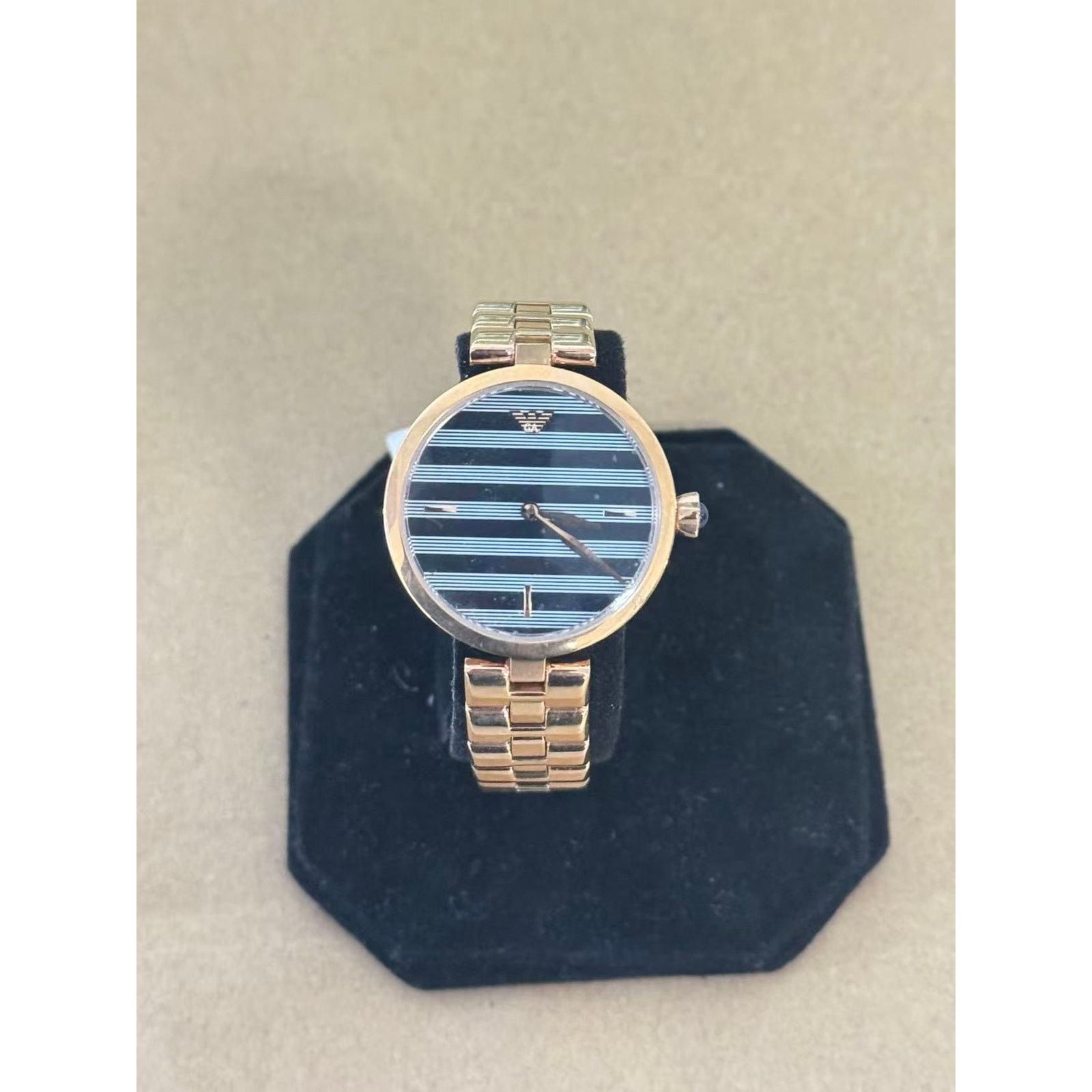 Emporio Armani Emporio Armani AR11220 Ladies Blue Stripe Dial Watch 32mm Size ONE SIZE - 4 Thumbnail