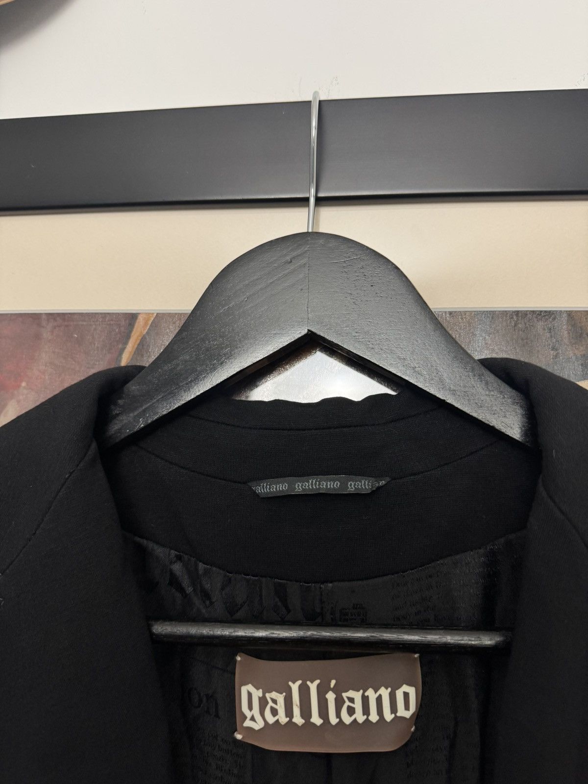 John Galliano John Galliano Button Blazer Black Avant Garde Designer Size S / US 4 / IT 40 - 3 Thumbnail