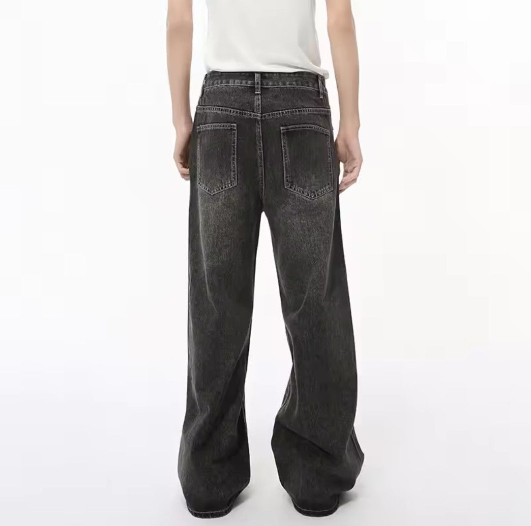 Japanese Brand × Jean Men Jeans Droop Washed Pockets Size US 31 - 5 Thumbnail