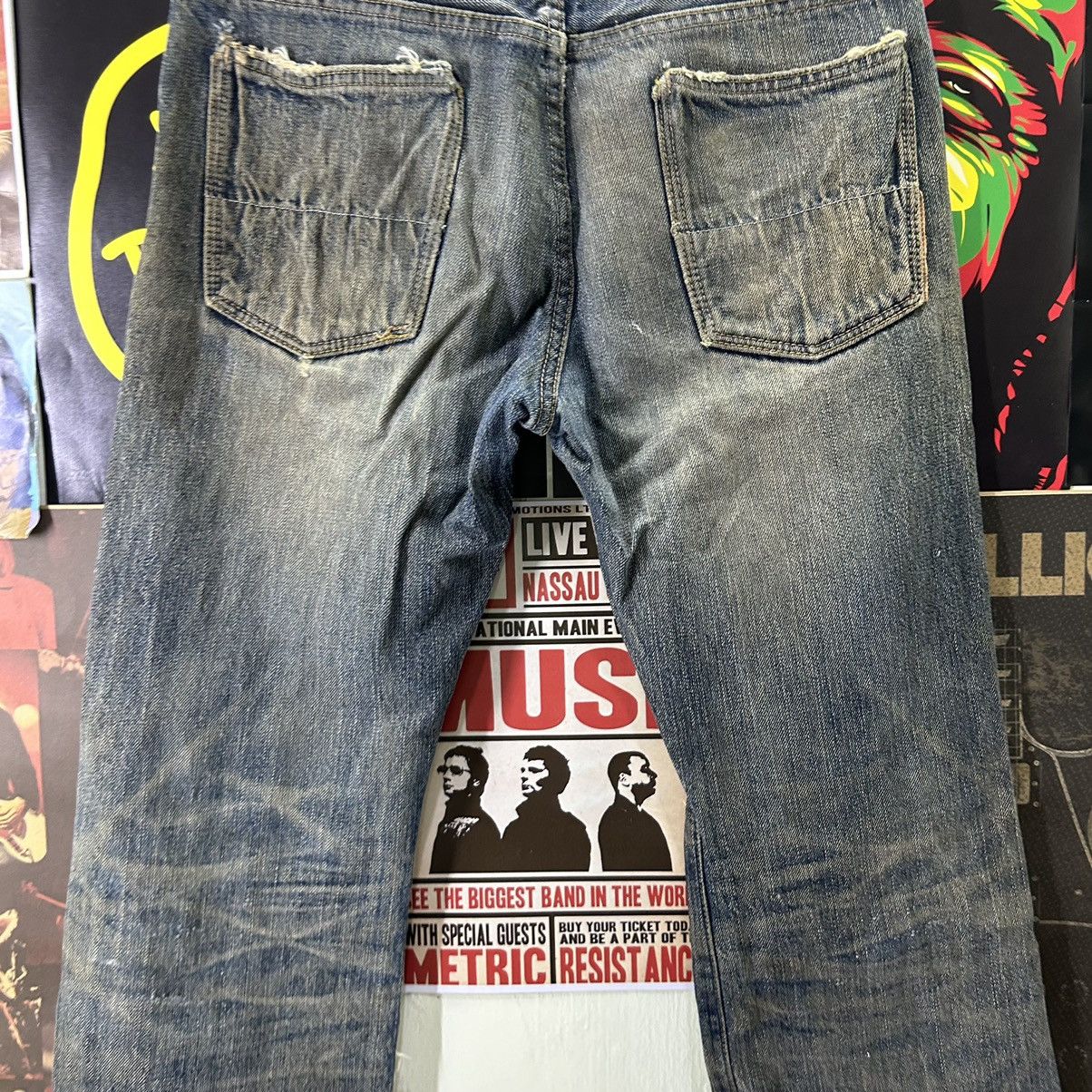 Vintage Vintage Denim Craft Selvedge Distressed Denim Size US 31 - 11 Thumbnail