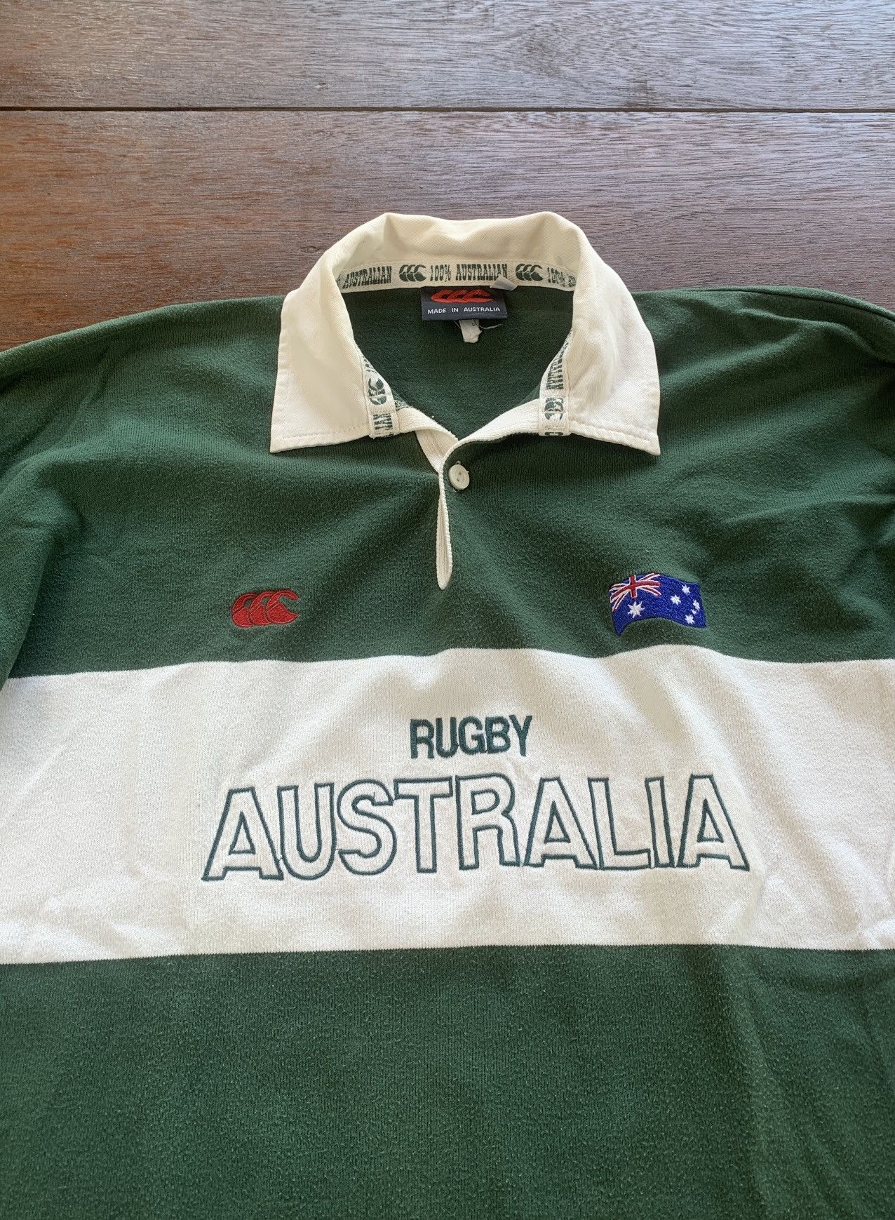 Canterbury of New Zealand × Vintage Vintage Canterbury CCC rugby Australia rugby shirt Size US L / EU 52-54 / 3 - 2 Thumbnail