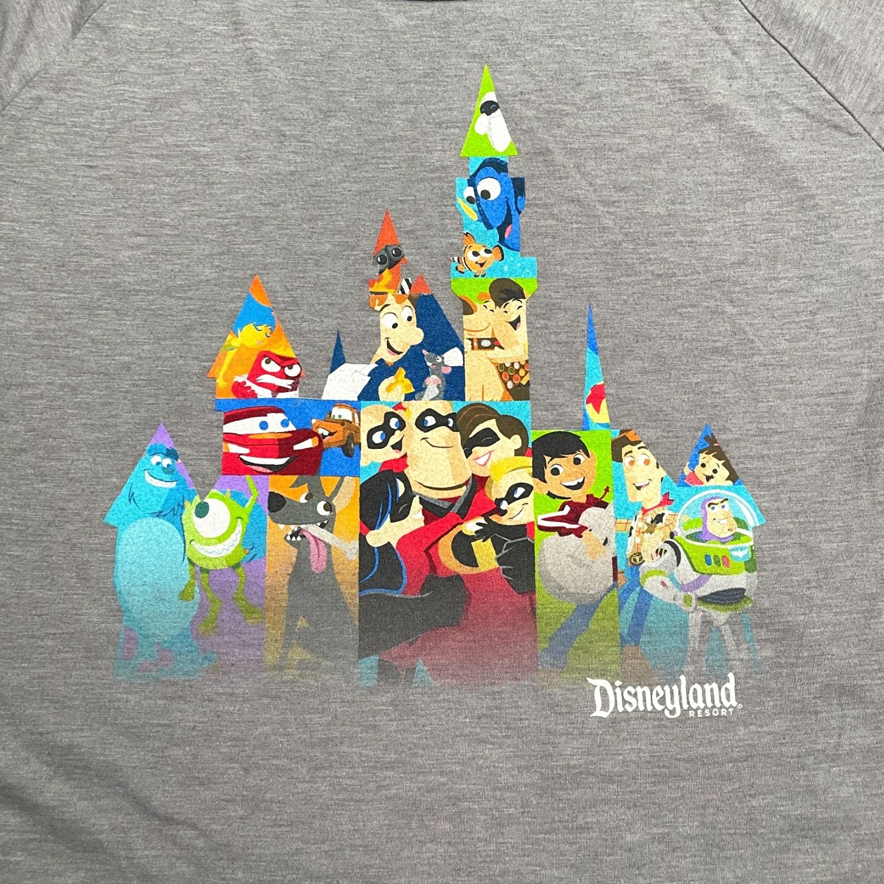 Disney Disney Disneyland Pixar Fest 2018 Graphic T-Shirt Womens Large Gray Short Sleeve Tee Size L / US 10 / IT 46 - 3 Thumbnail