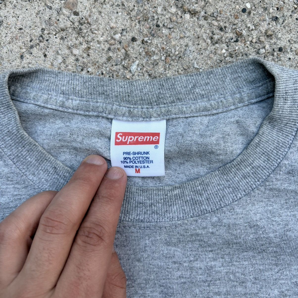 Supreme Supreme 2014 FTW Fuck The World Long Sleeve Grey Medium Size US M / EU 48-50 / 2 - 6 Thumbnail