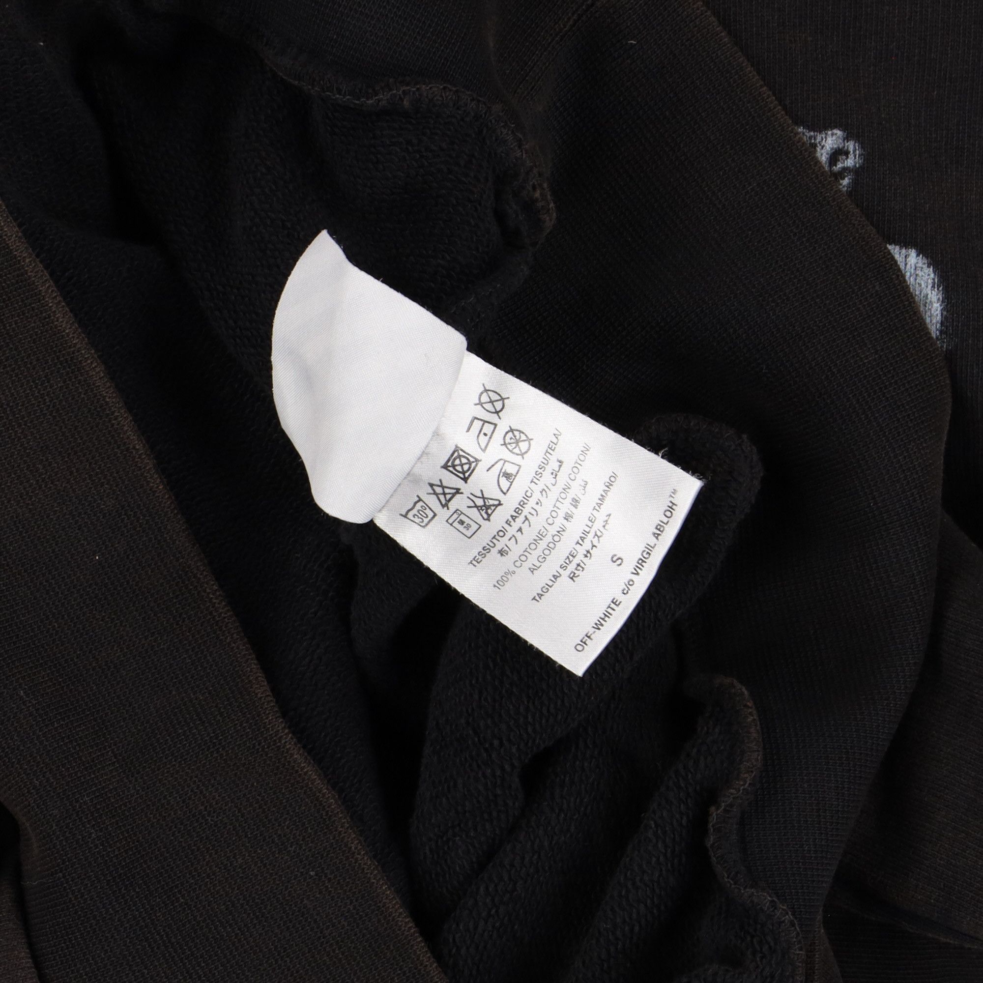 Off-White Aged Black Diana Gun Diagonals Oversized Hoodie Size US S / EU 44-46 / 1 - 3 Thumbnail
