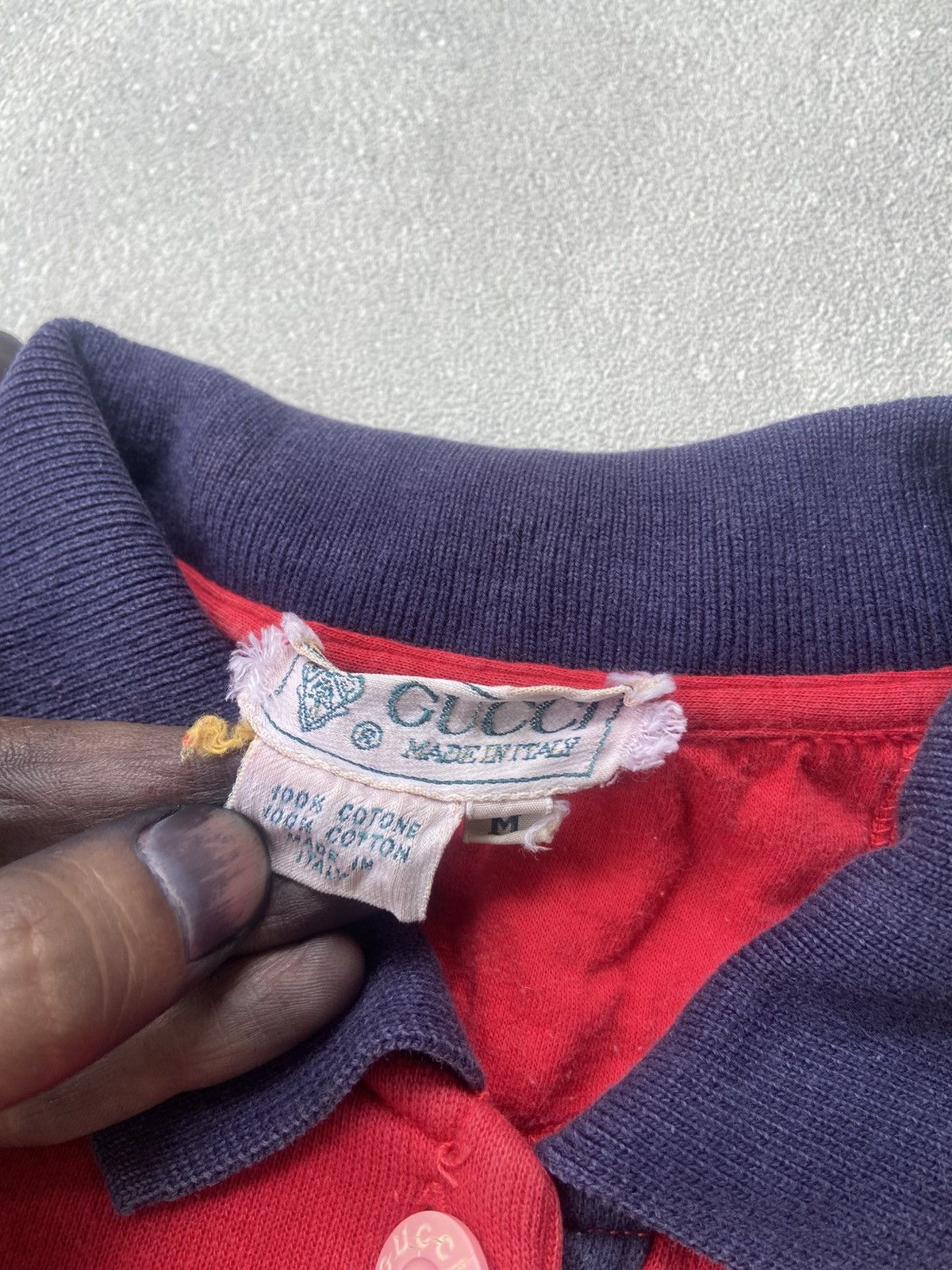 Gucci 90's Gucci Vintage sweatershirt half button red Size US M / EU 48-50 / 2 - 6 Thumbnail