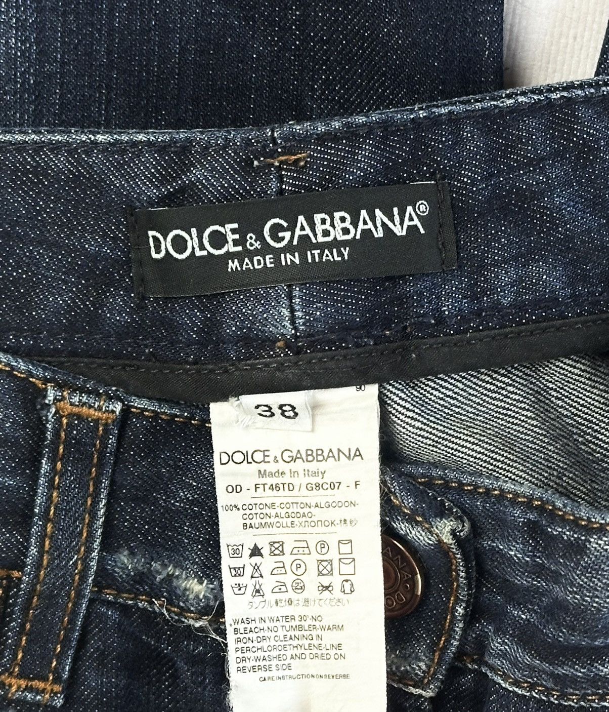 Dolce & Gabbana × Japanese Brand × Vintage Japanese Vintage Dolce & Gabbana (D&G) Distressed LGB Opium Size 26" / US 2 / IT 38 - 8 Thumbnail