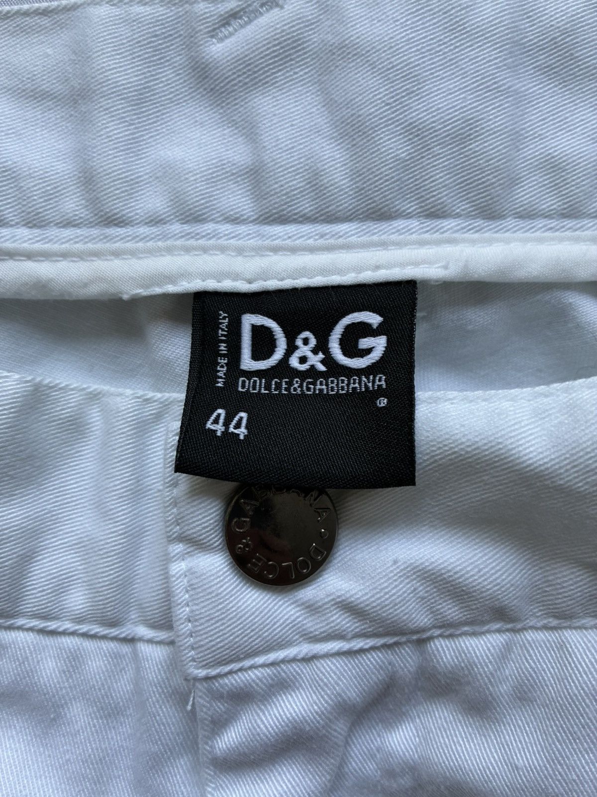 Dolce & Gabbana Dolce & Gabanna AW03 Multi zip White Cargo Pants Size US 33 - 3 Thumbnail