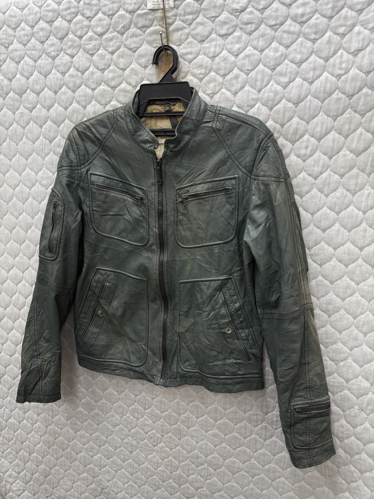Diesel Black Gold 🔥🔥🔥ARCHIVE DIESEL BIKER JACKET Size US M / EU 48-50 / 2 - 2 Thumbnail